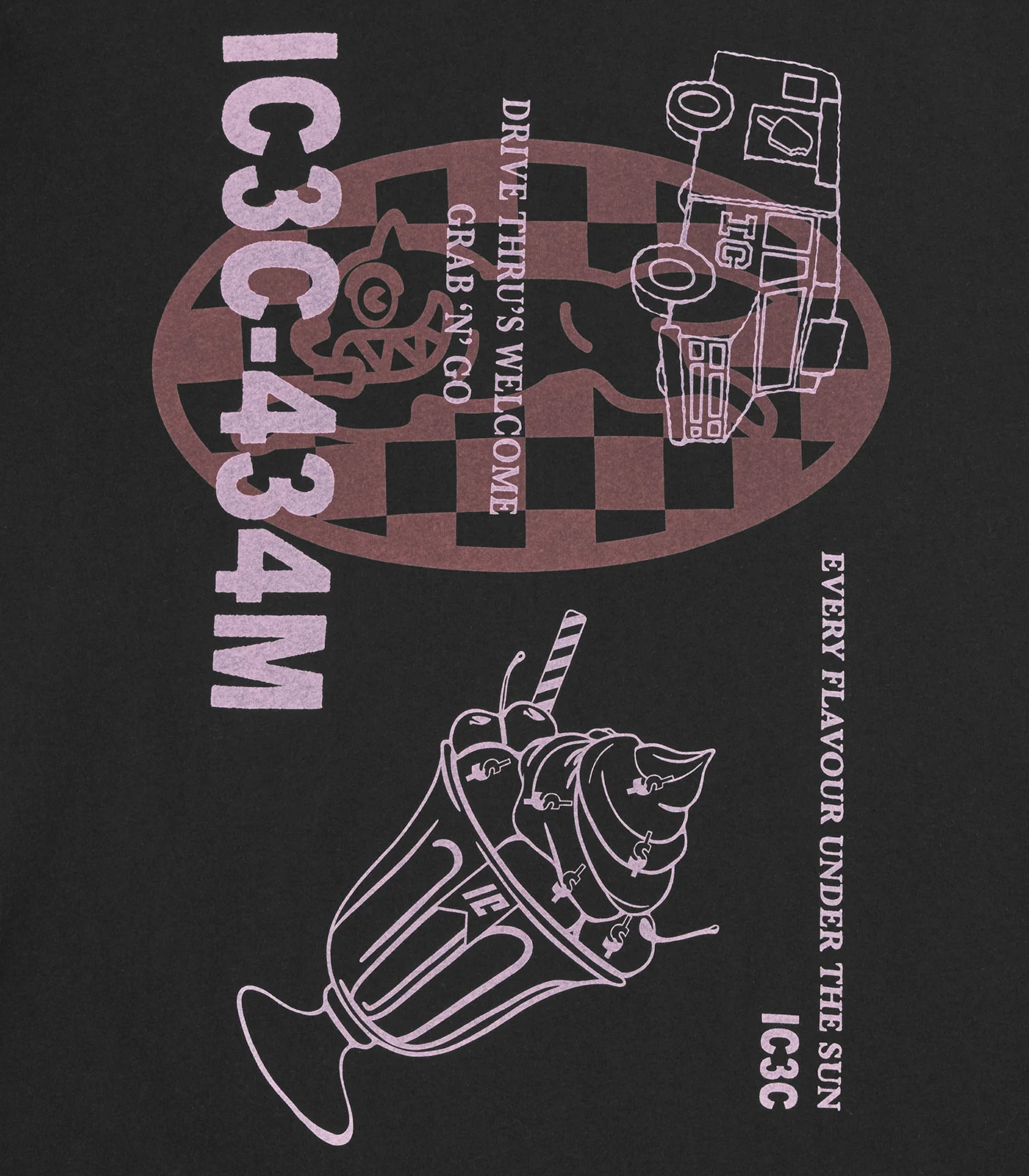 MULTI GRAPHIC L/S T-SHIRT - BLACK - Image 3