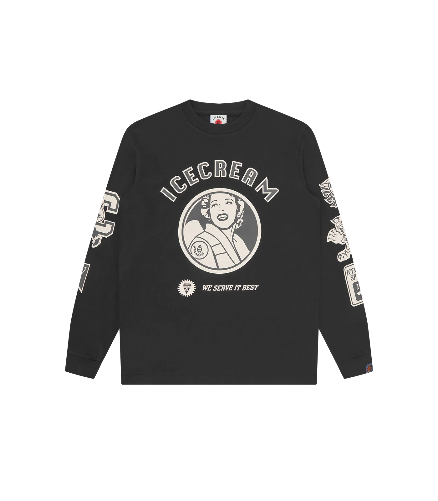 MULTI GRAPHIC L/S T-SHIRT - BLACK