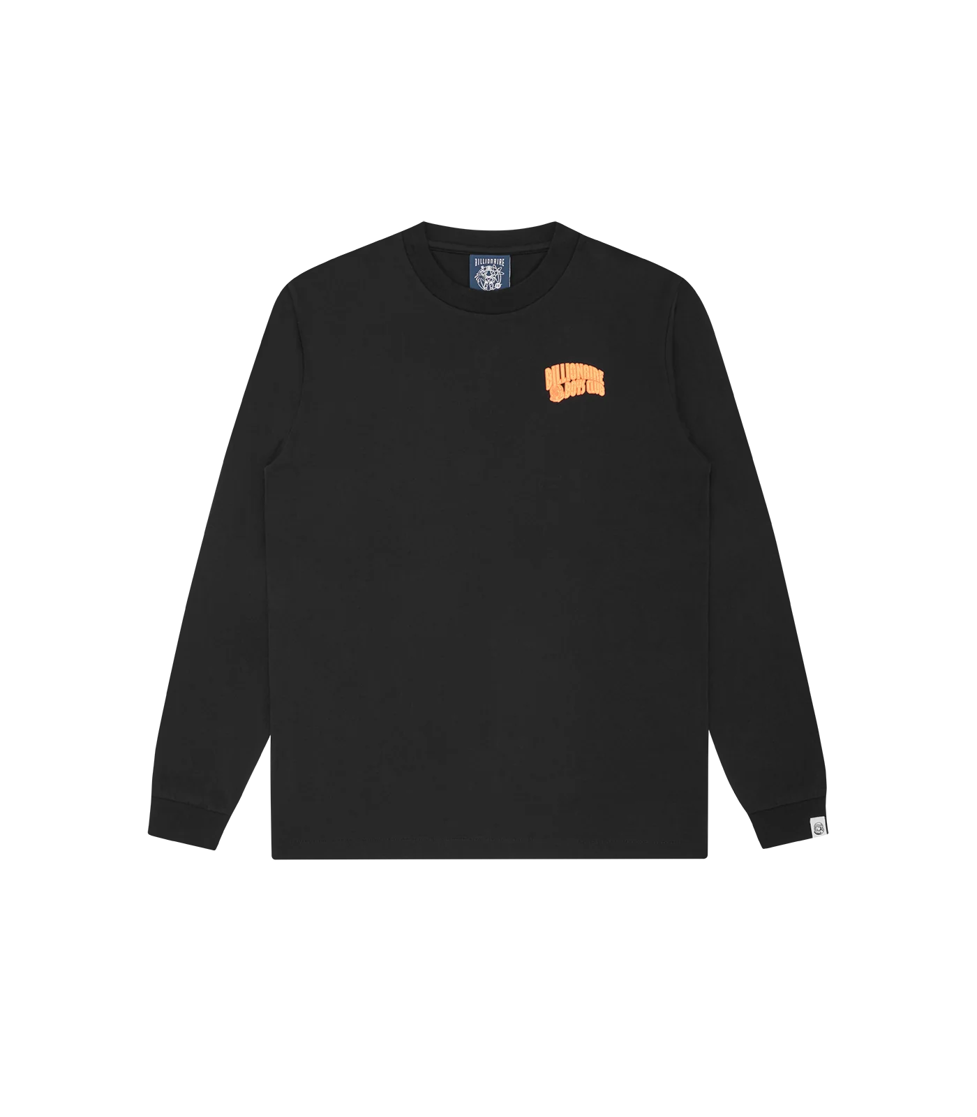 NEON OUTLINE ARCH LOGO L/S T-SHIRT - BLACK/ORANGE
