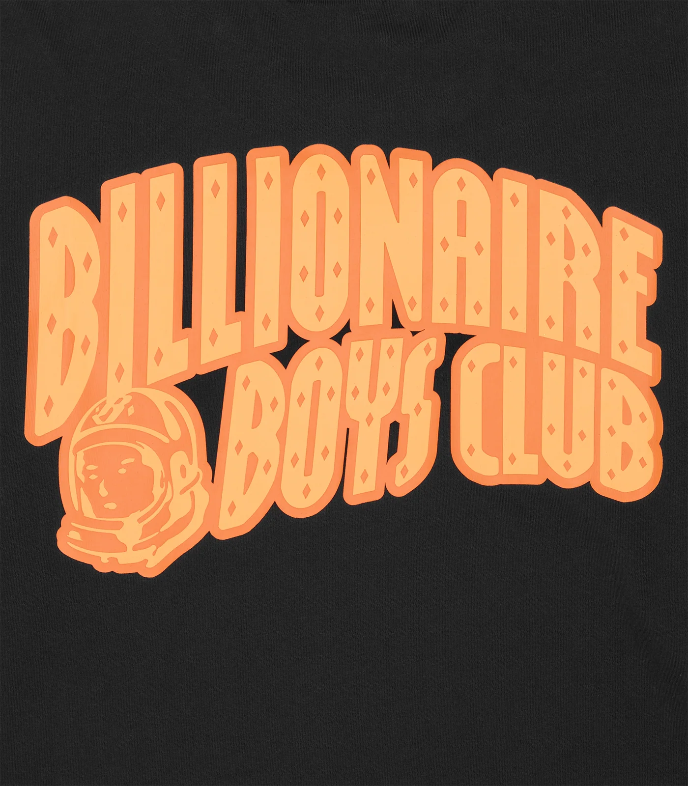 NEON OUTLINE ARCH LOGO L/S T-SHIRT - BLACK/ORANGE - Image 4