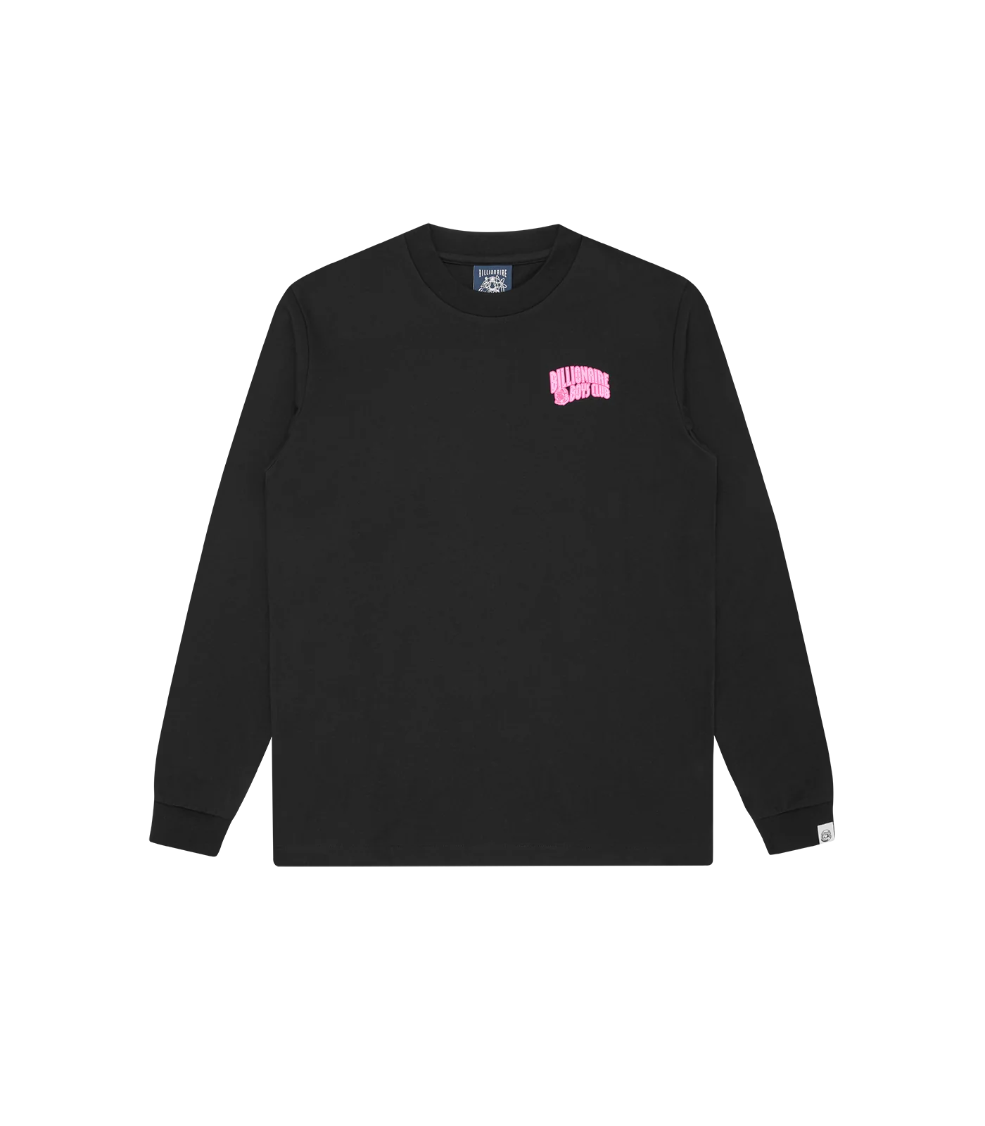 NEON OUTLINE ARCH LOGO L/S T-SHIRT - BLACK/PINK