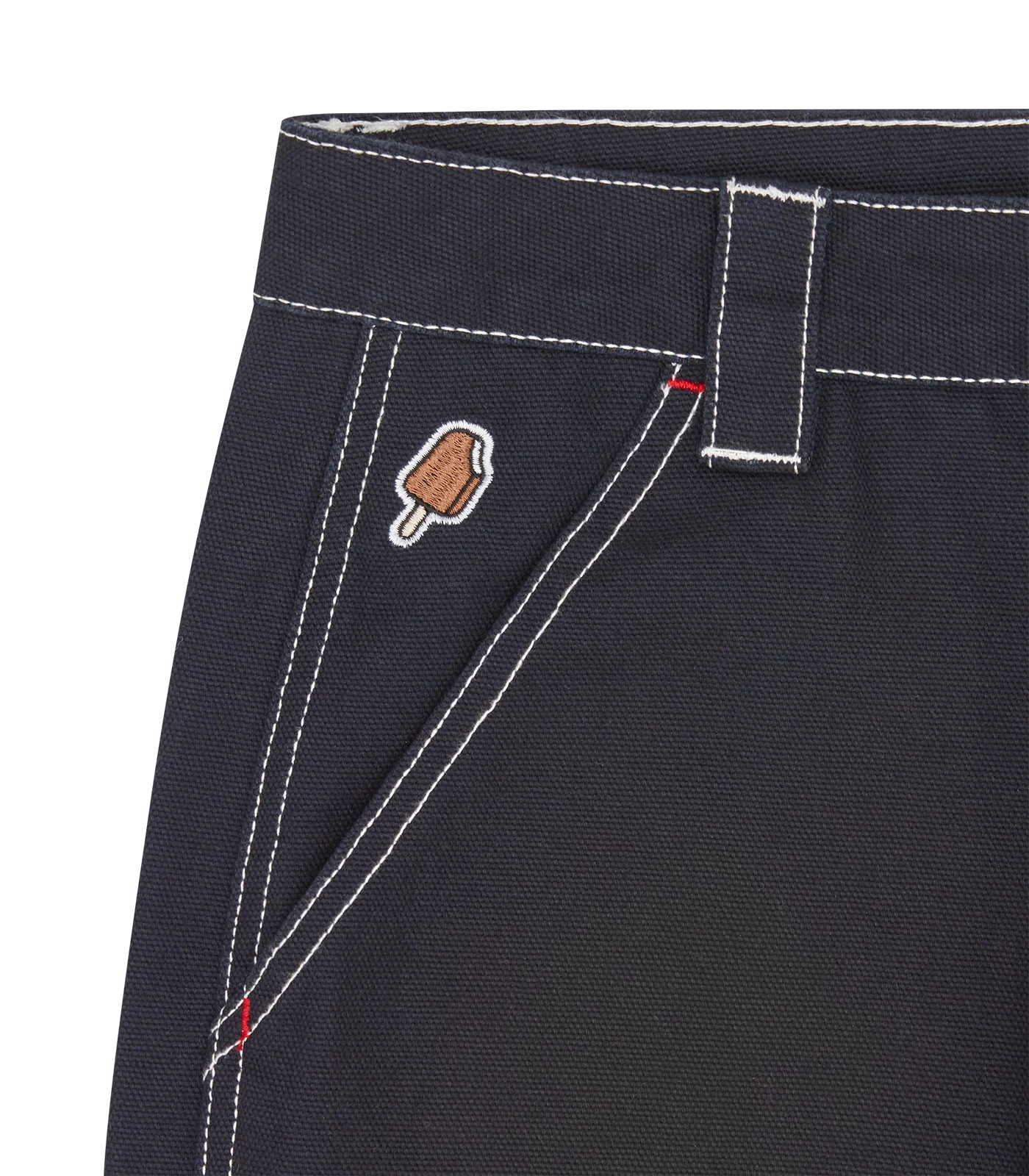 OIL STAINED CARPENTER PANTS - BLUE - Image 3