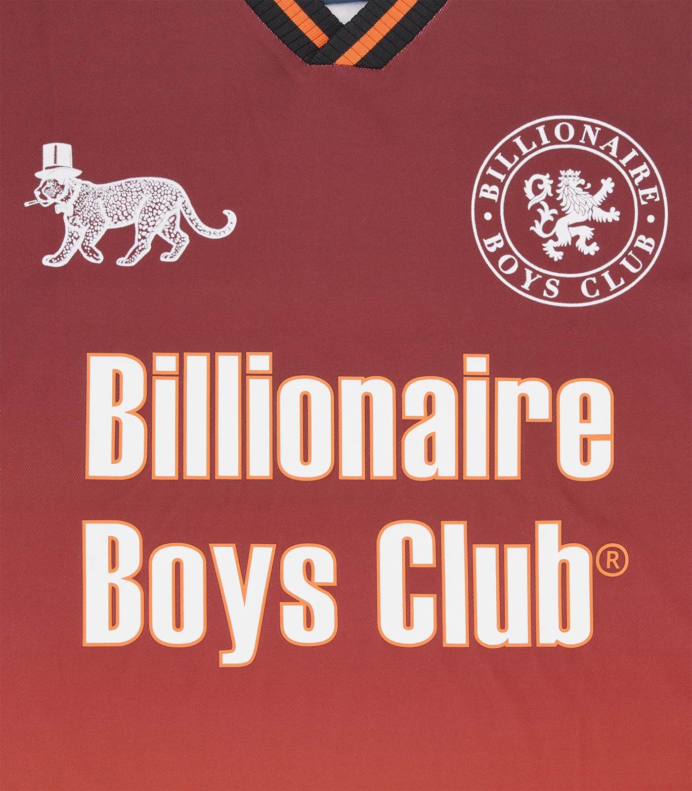 PANELLED FOOTBALL SHIRT - BURGUNDY - Image 4