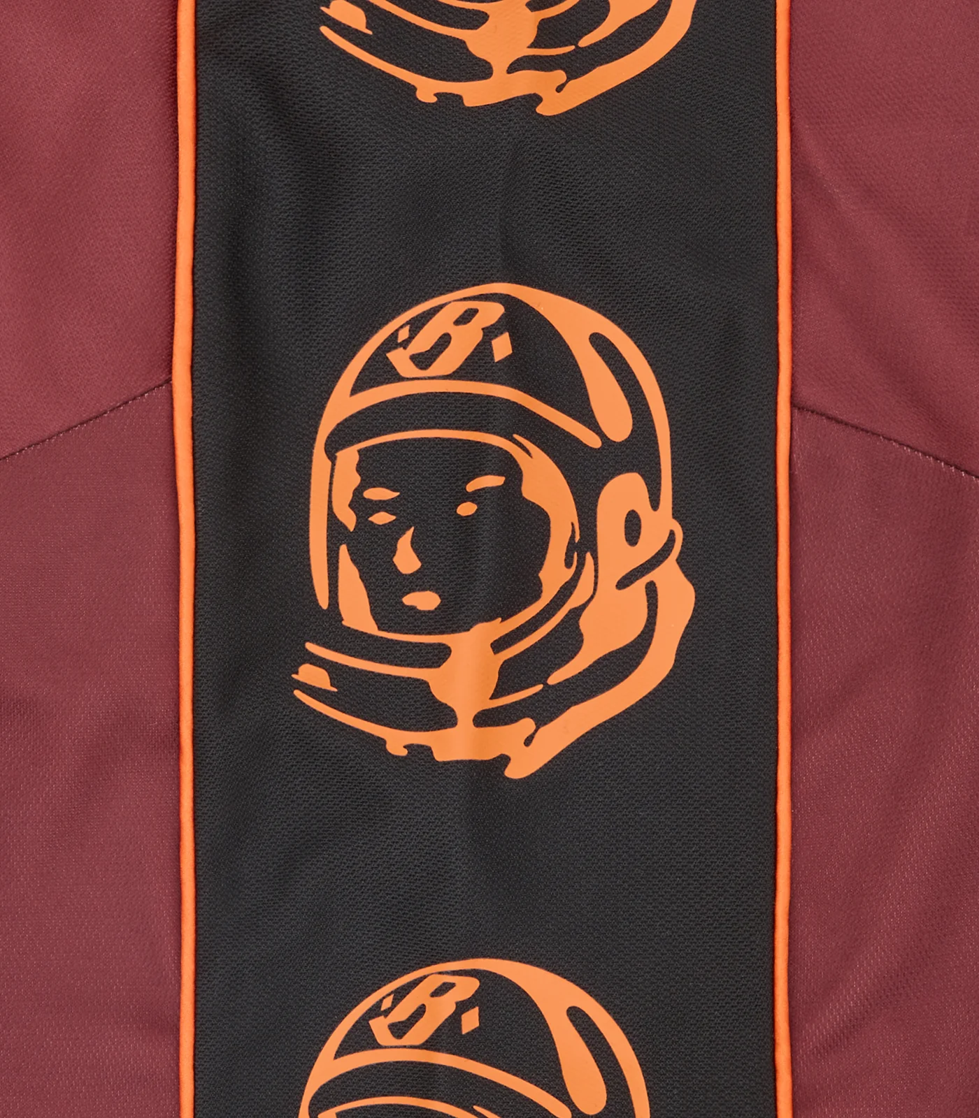 PANELLED FOOTBALL SHIRT - BURGUNDY - Image 6