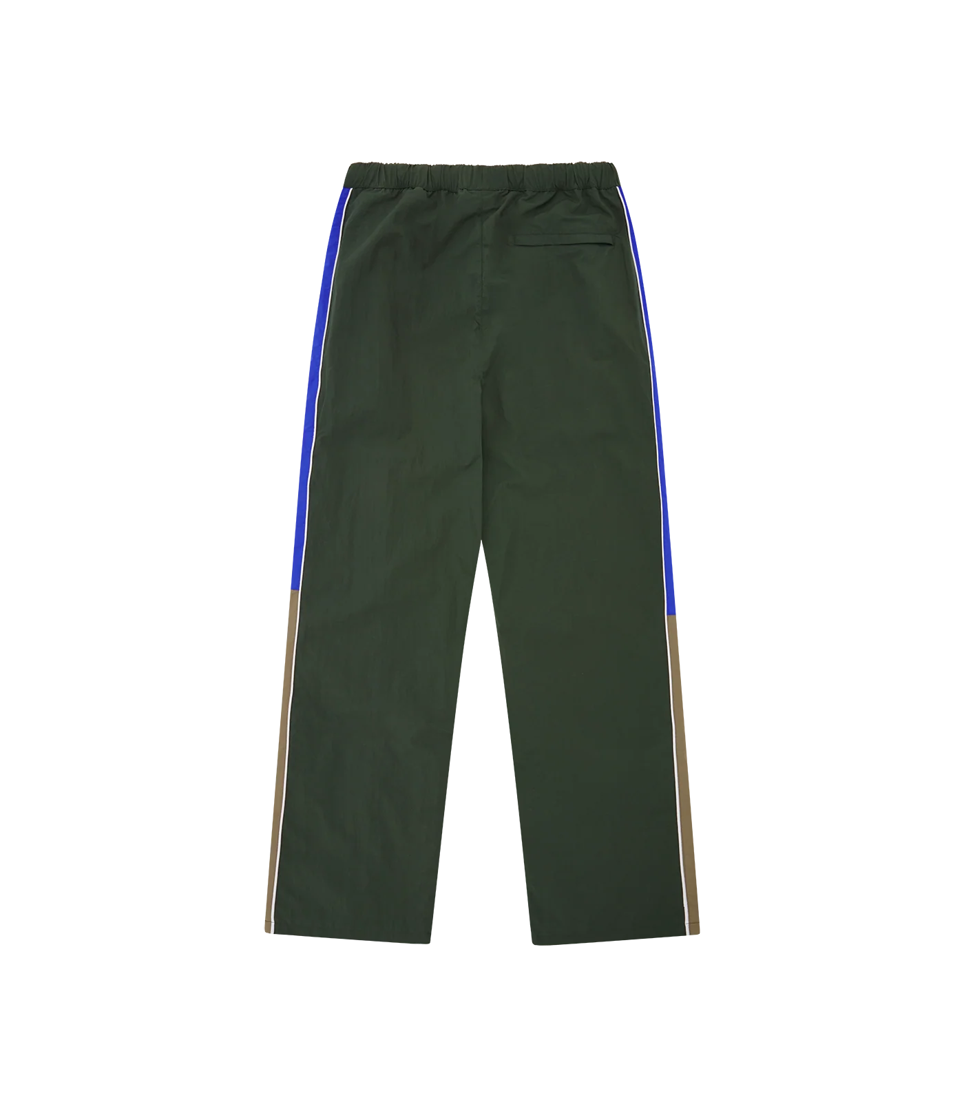 PANELLED NYLON TRACK PANT - DARK GREEN - Image 2