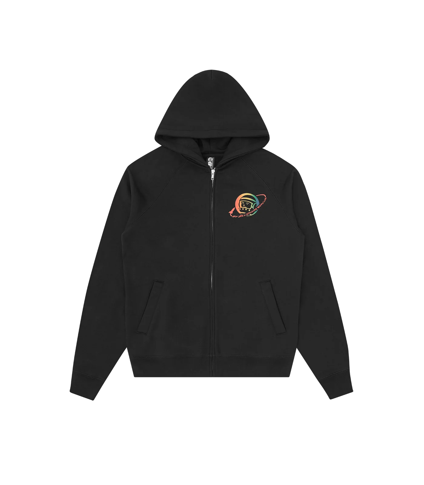PLANET ASTRO ZIP-THROUGH HOOD - BLACK