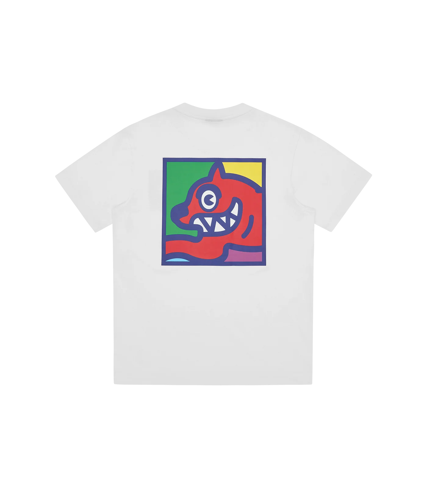 POP ART RUNNING DOG T-SHIRT - WHITE - Image 2