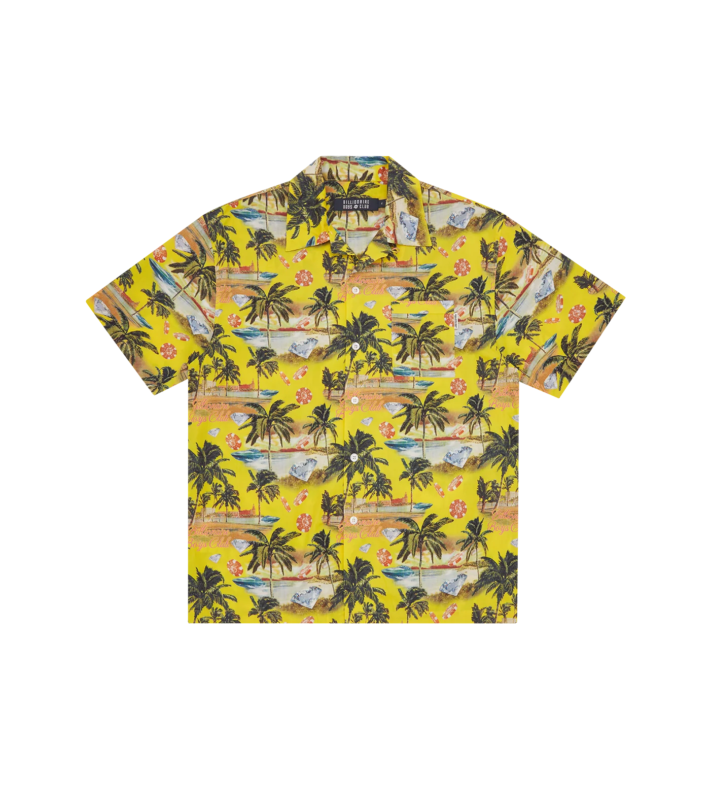 RESORT CAMP COLLAR SHIRT - YELLOW