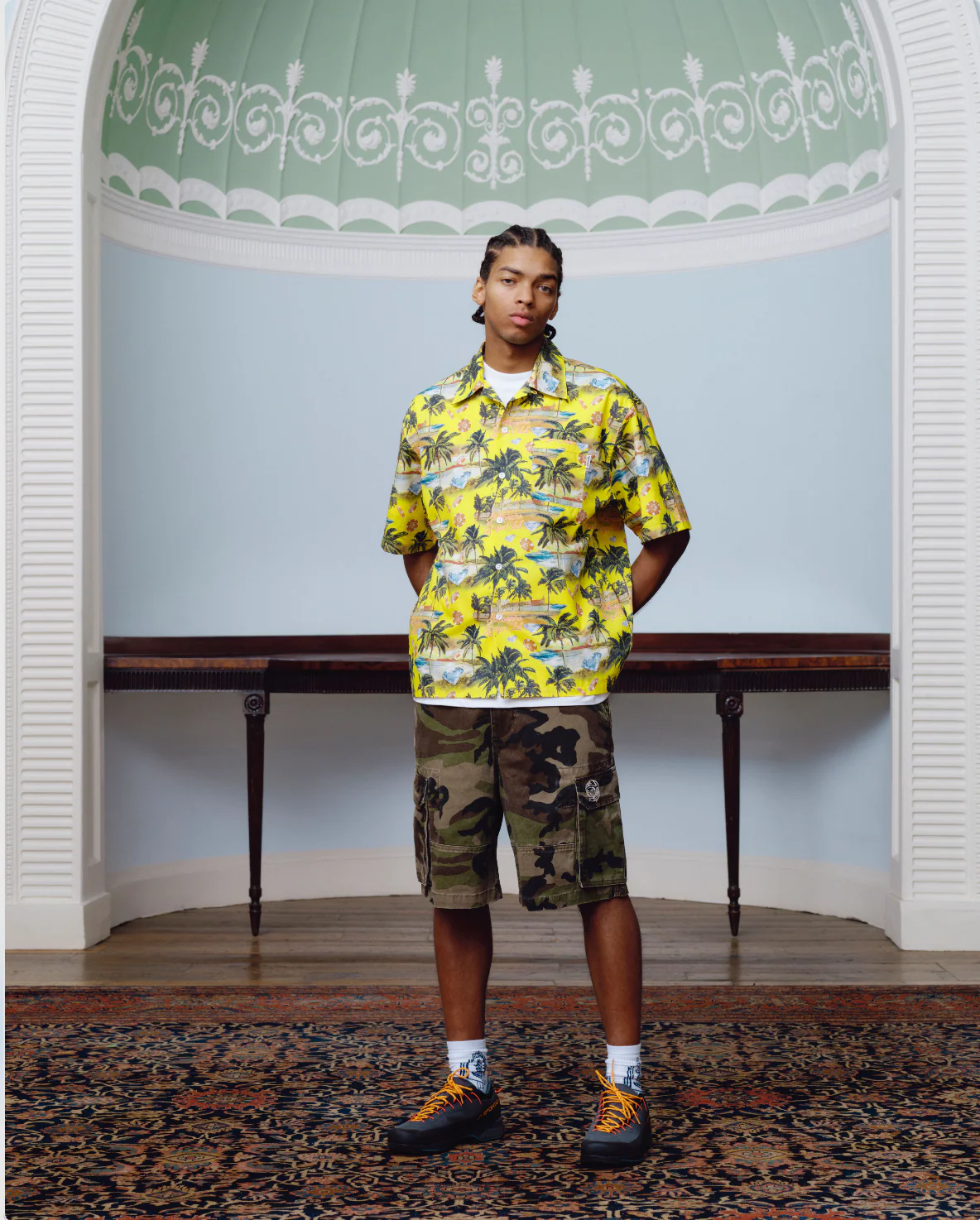 RESORT CAMP COLLAR SHIRT - YELLOW - Image 3