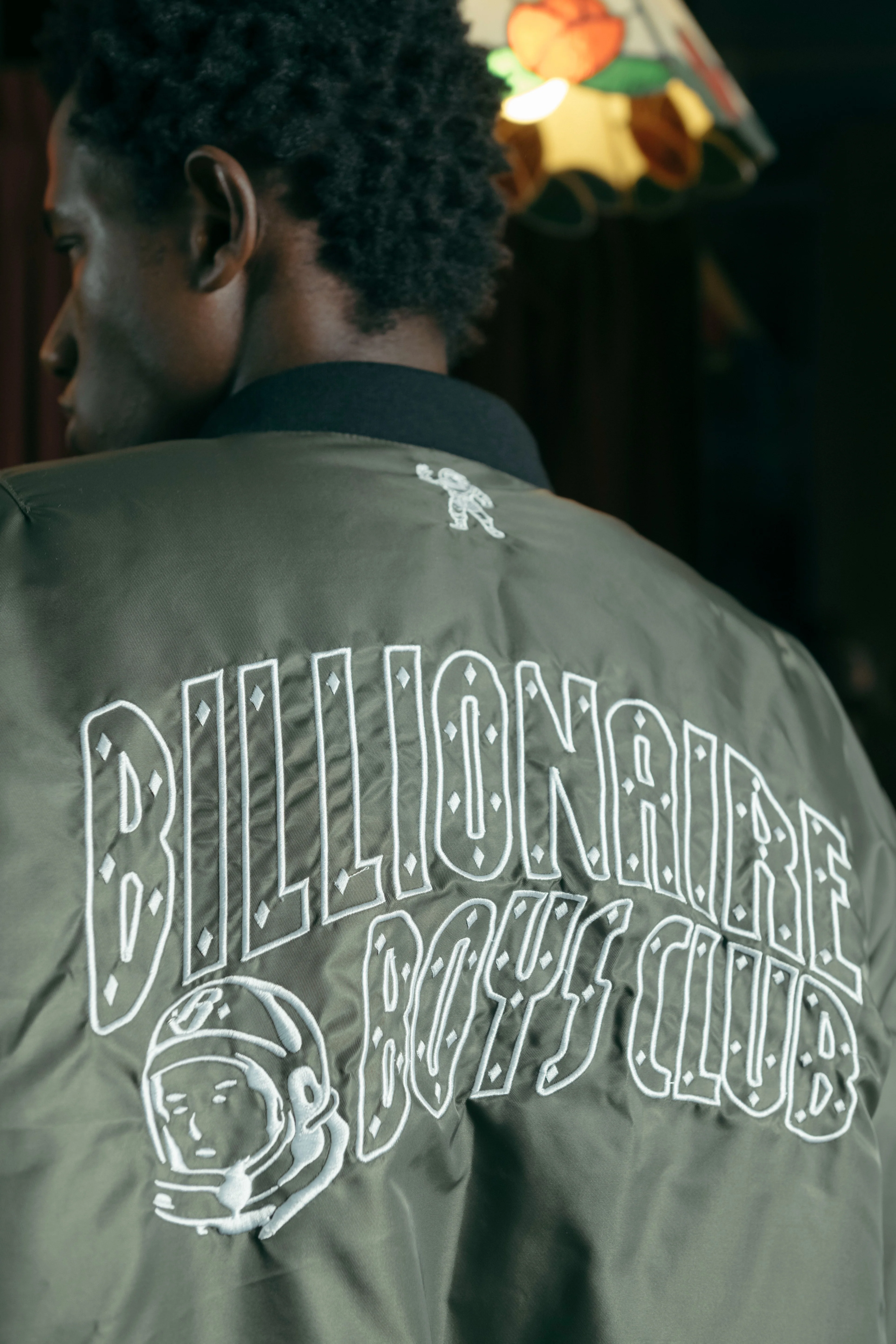 REVERSIBLE NYLON MA-1 BOMBER - OLIVE/CAMO - Image 11