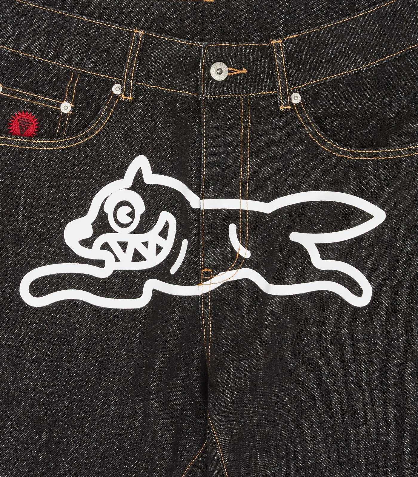 RUNNING DOG DENIM PANTS - BLACK - Image 3