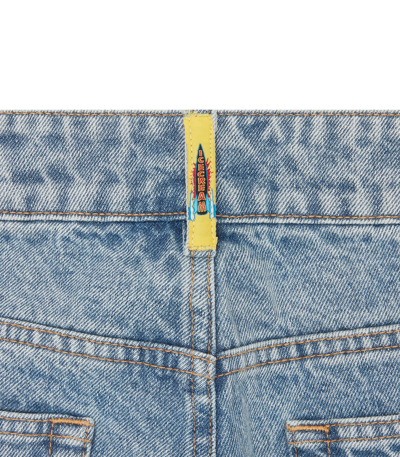 RUNNING DOG DENIM PANTS - HEAVY WASH BLUE - Image 7
