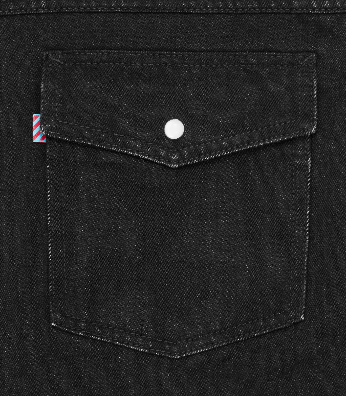 RUNNING DOG DENIM SHIRT - BLACK - Image 4