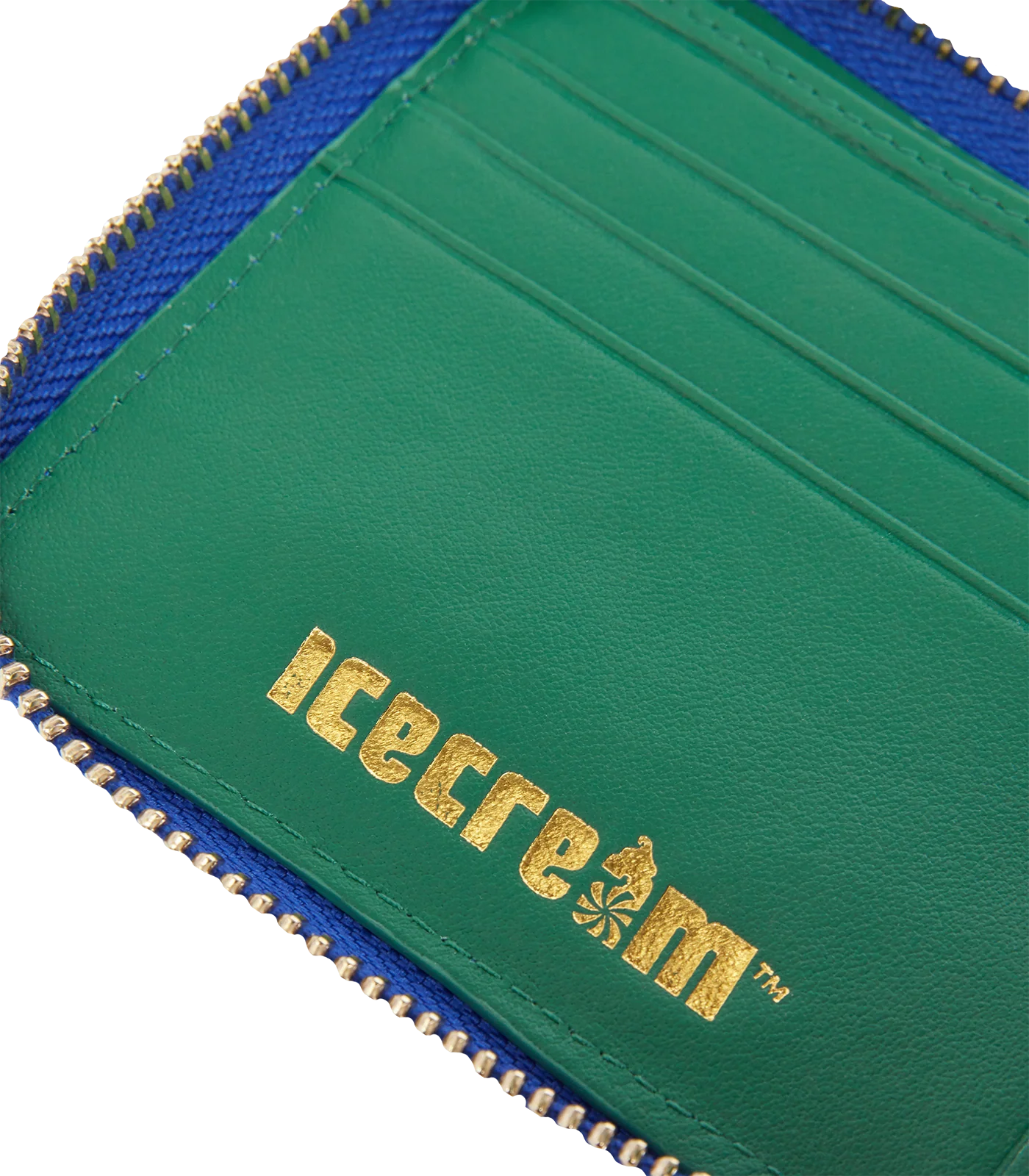 RUNNING DOG LEATHER WALLET - BLUE/RED - Image 5