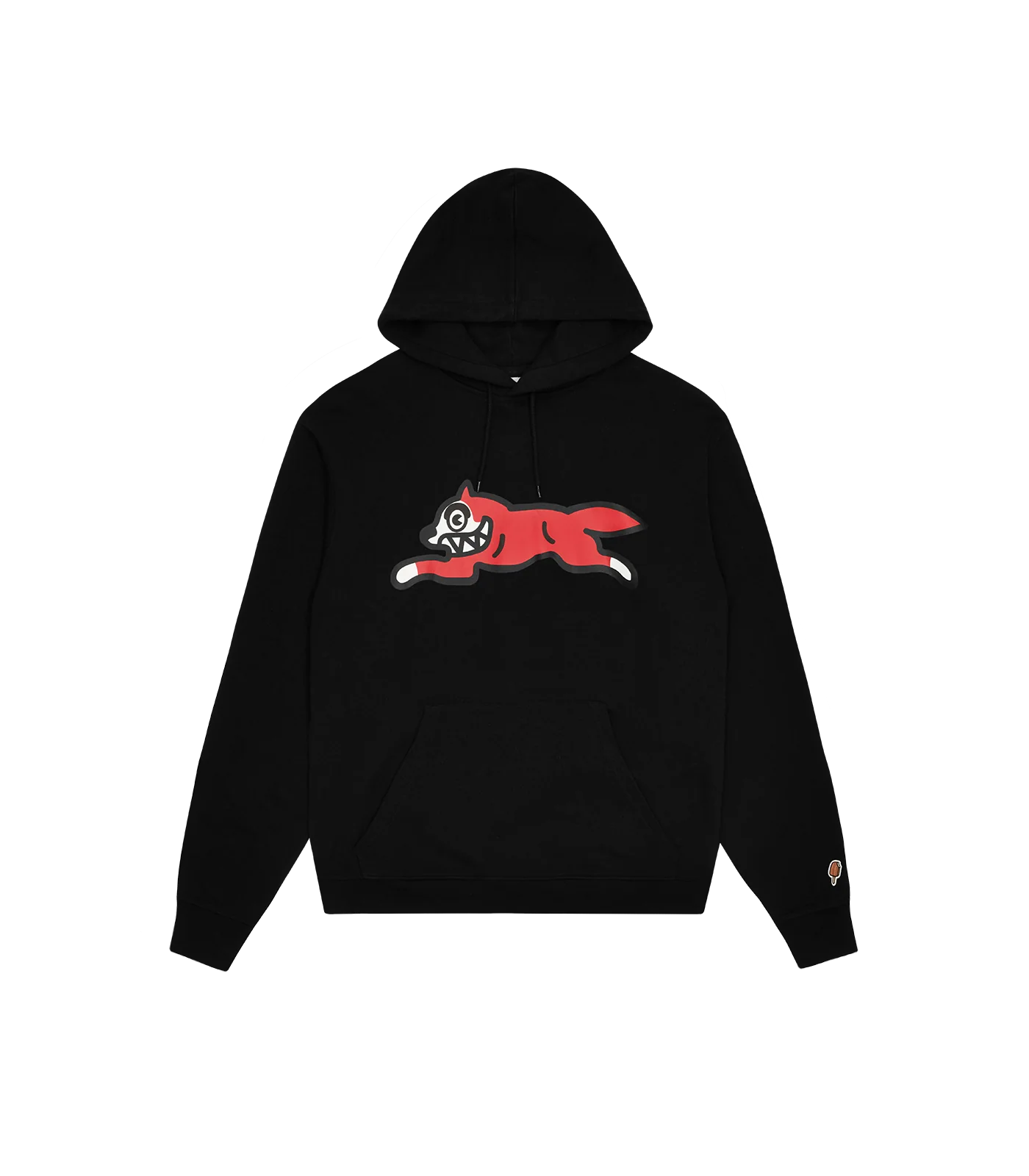 RUNNING DOG POPOVER HOOD - BLACK