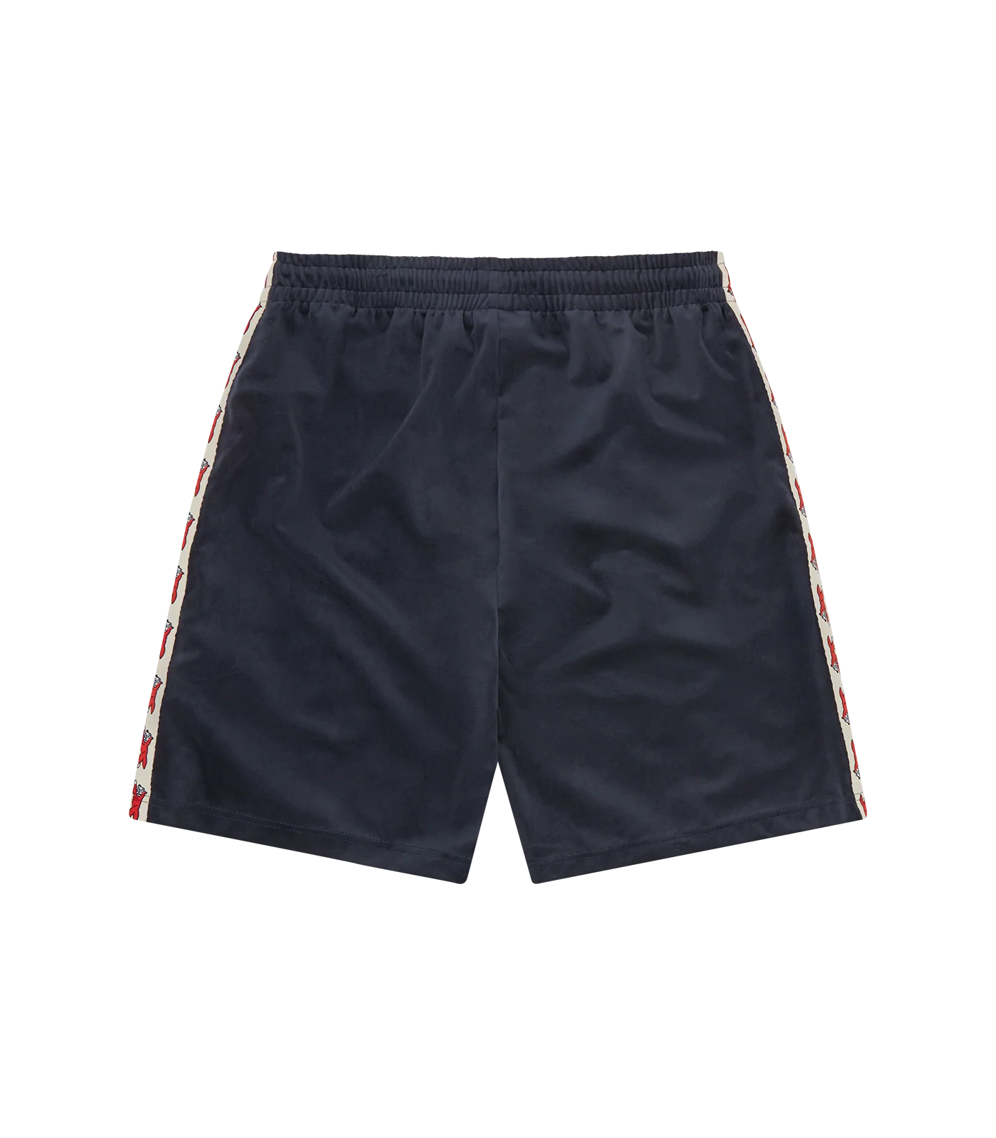 RUNNING DOG TAPED VELOUR TRACK SHORTS - NAVY - Image 2