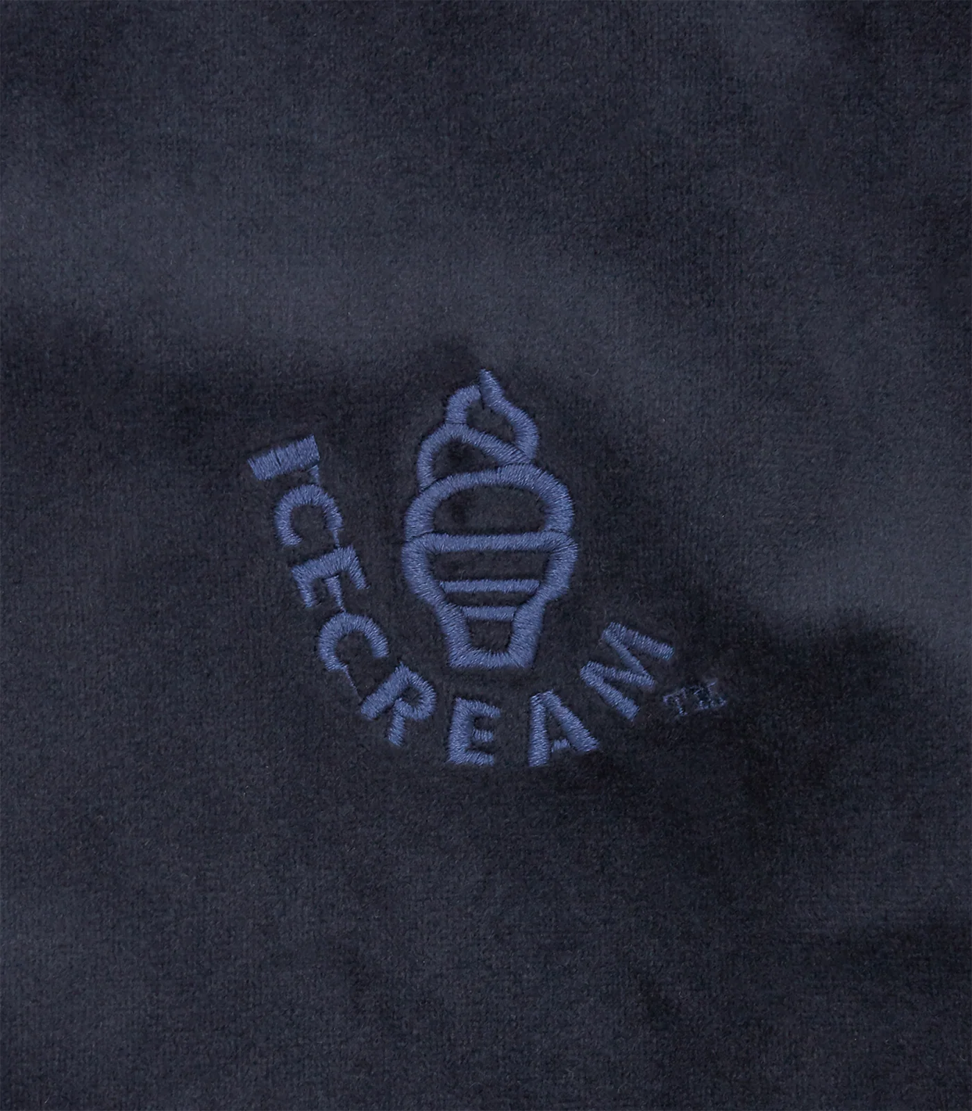 RUNNING DOG TAPED VELOUR TRACK TOP - NAVY - Image 5