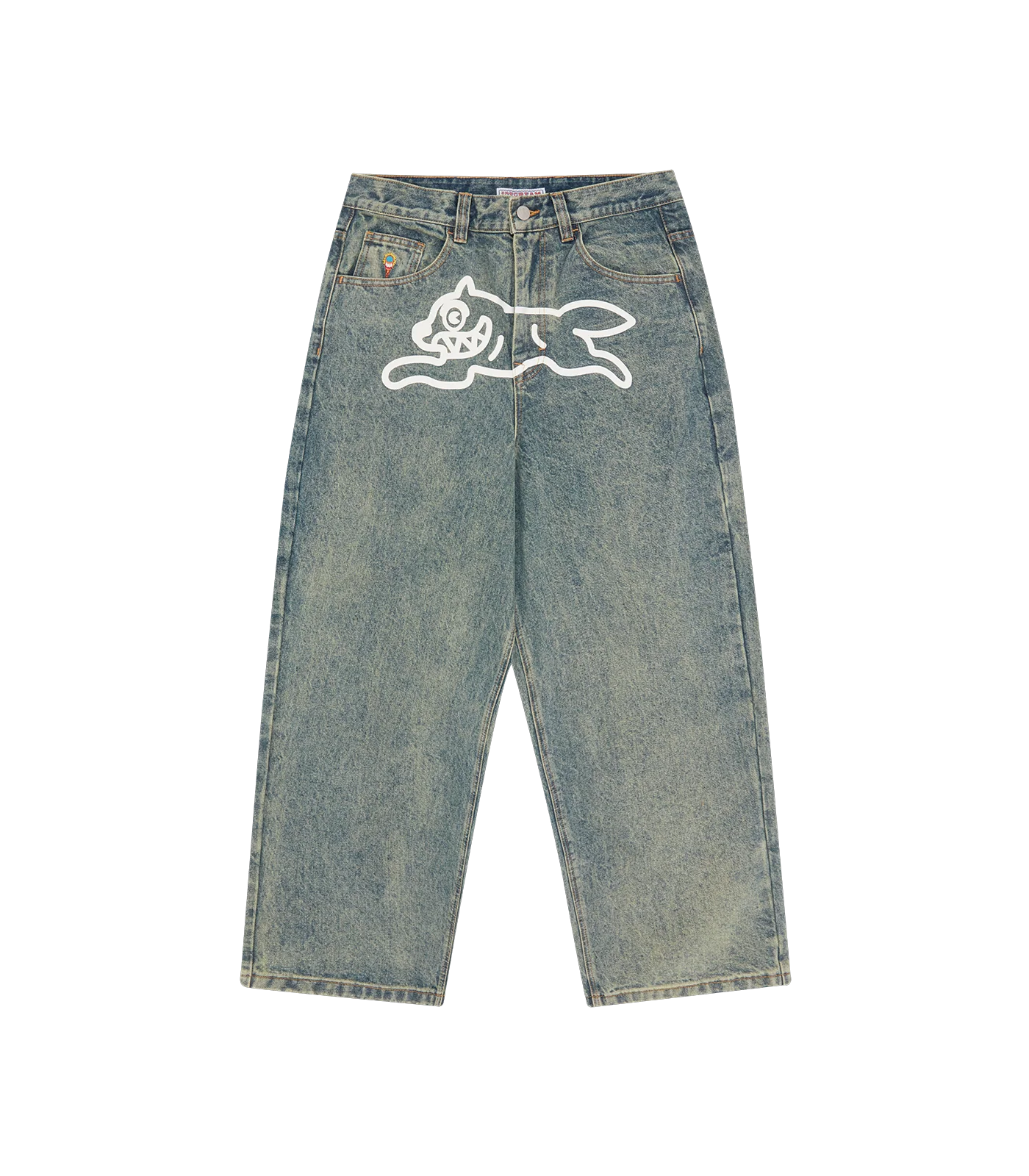 RUNNING DOG TRIPLE SCOOP DENIM PANT - VINTAGE WASH