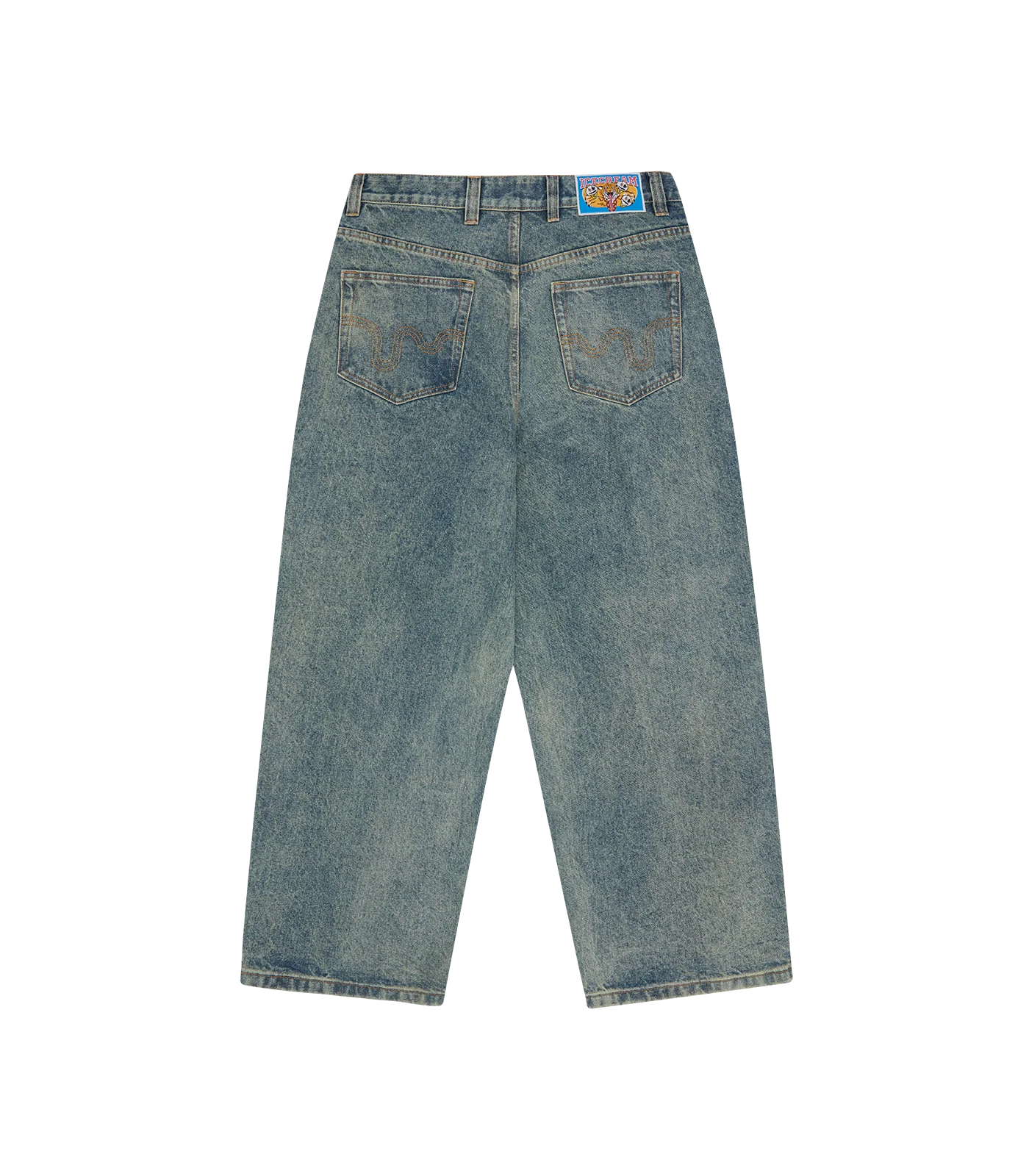 RUNNING DOG TRIPLE SCOOP DENIM PANT - VINTAGE WASH - Image 2