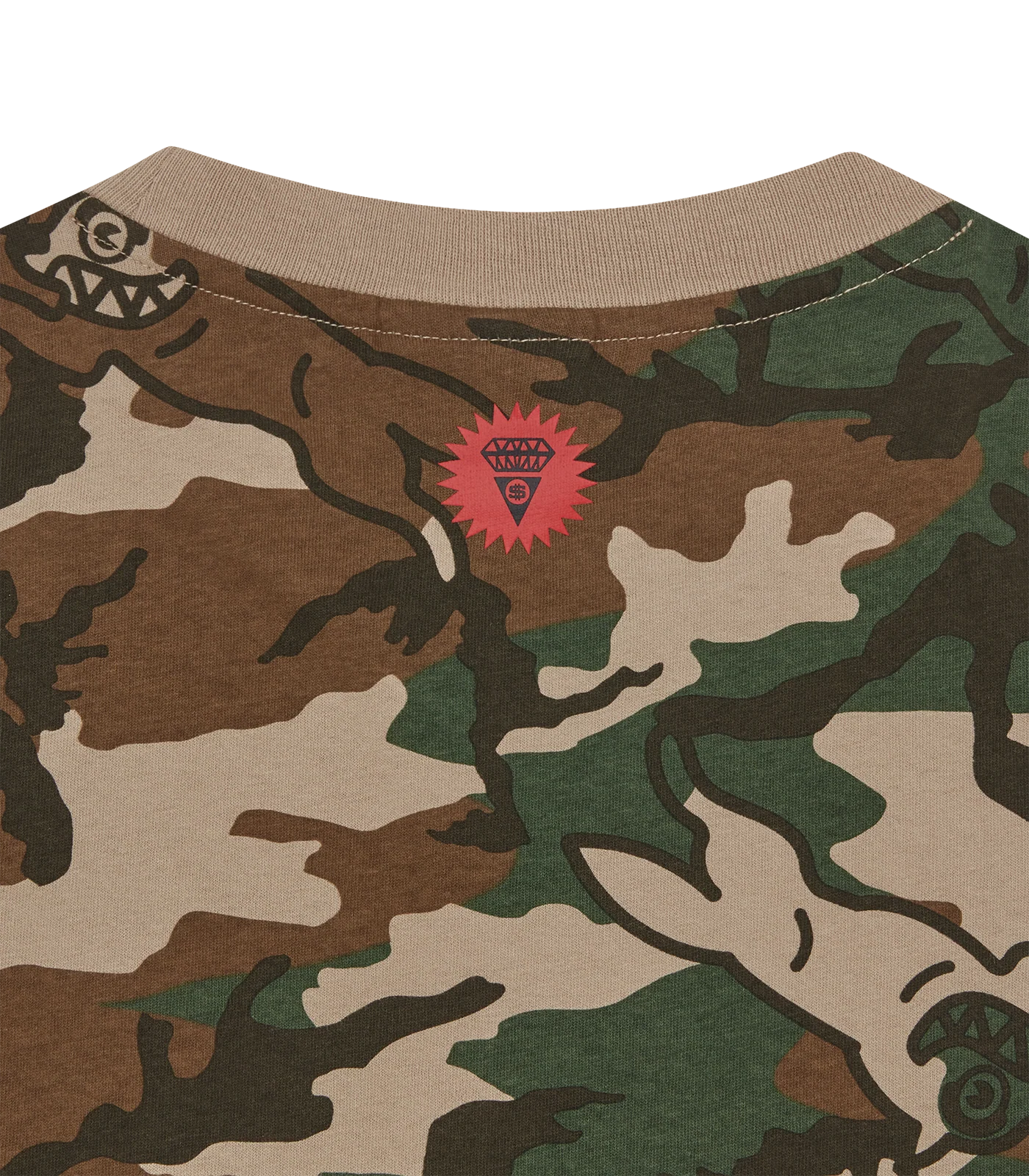 RUNNING DOG WOODLAND CAMO T-SHIRT - MULTI - Image 4
