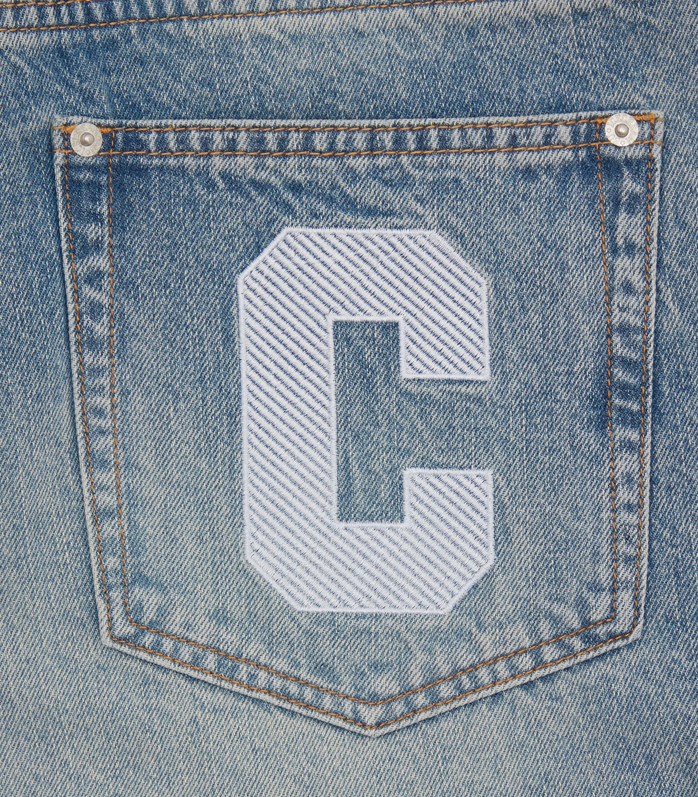 RUNNING DOG DENIM SHORTS - WASHED BLUE - Image 6