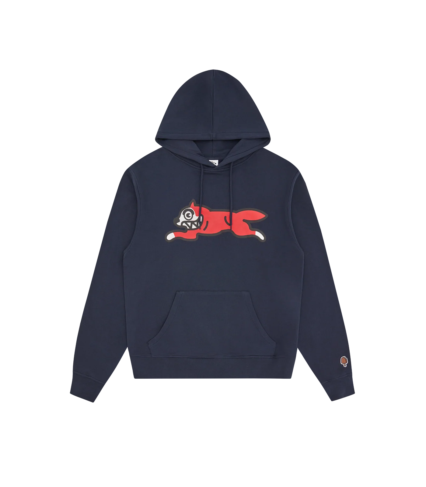RUNNING DOG POPOVER HOOD - NAVY