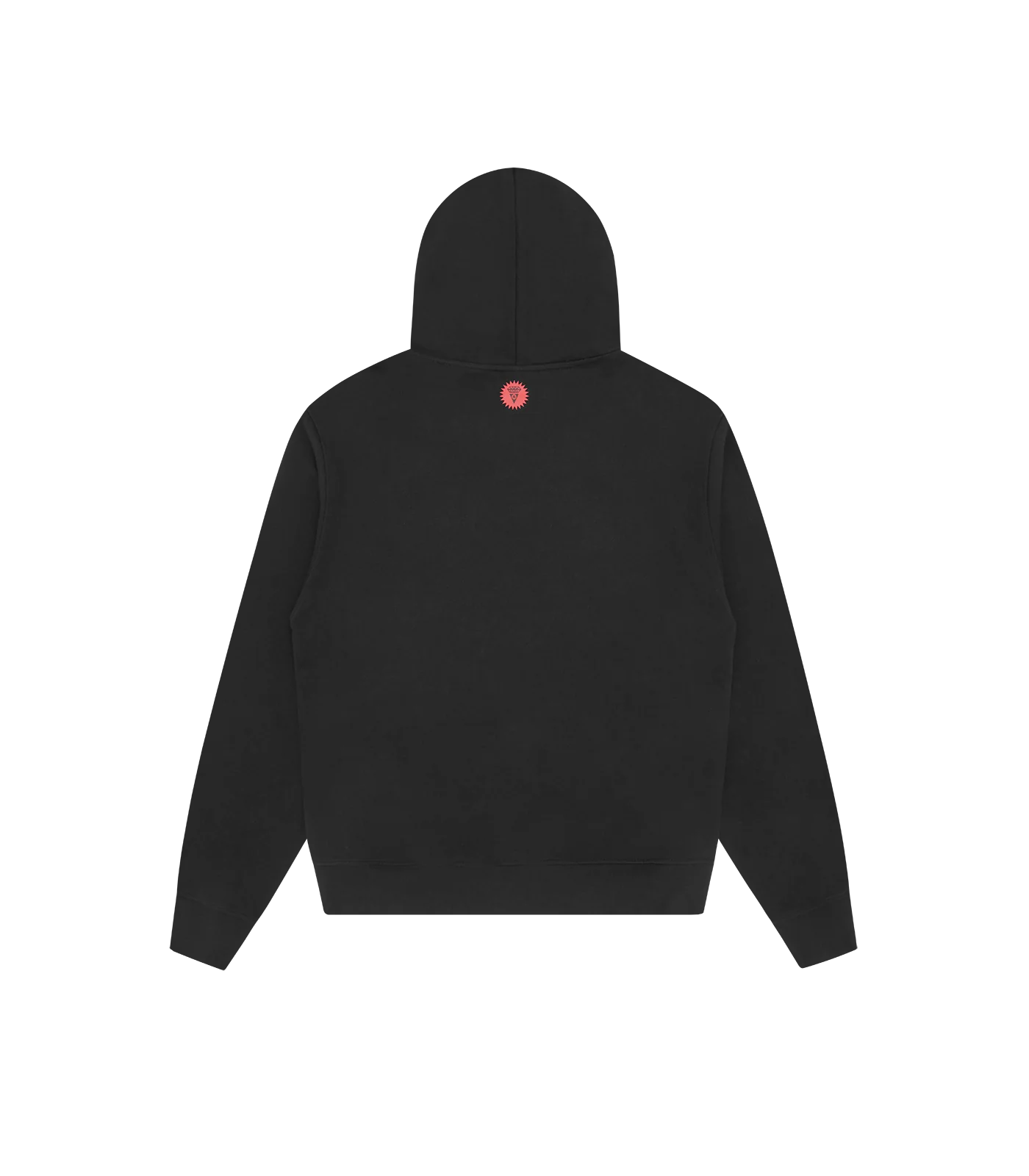 SATIN RUNNING DOG POPOVER HOOD - BLACK - Image 2