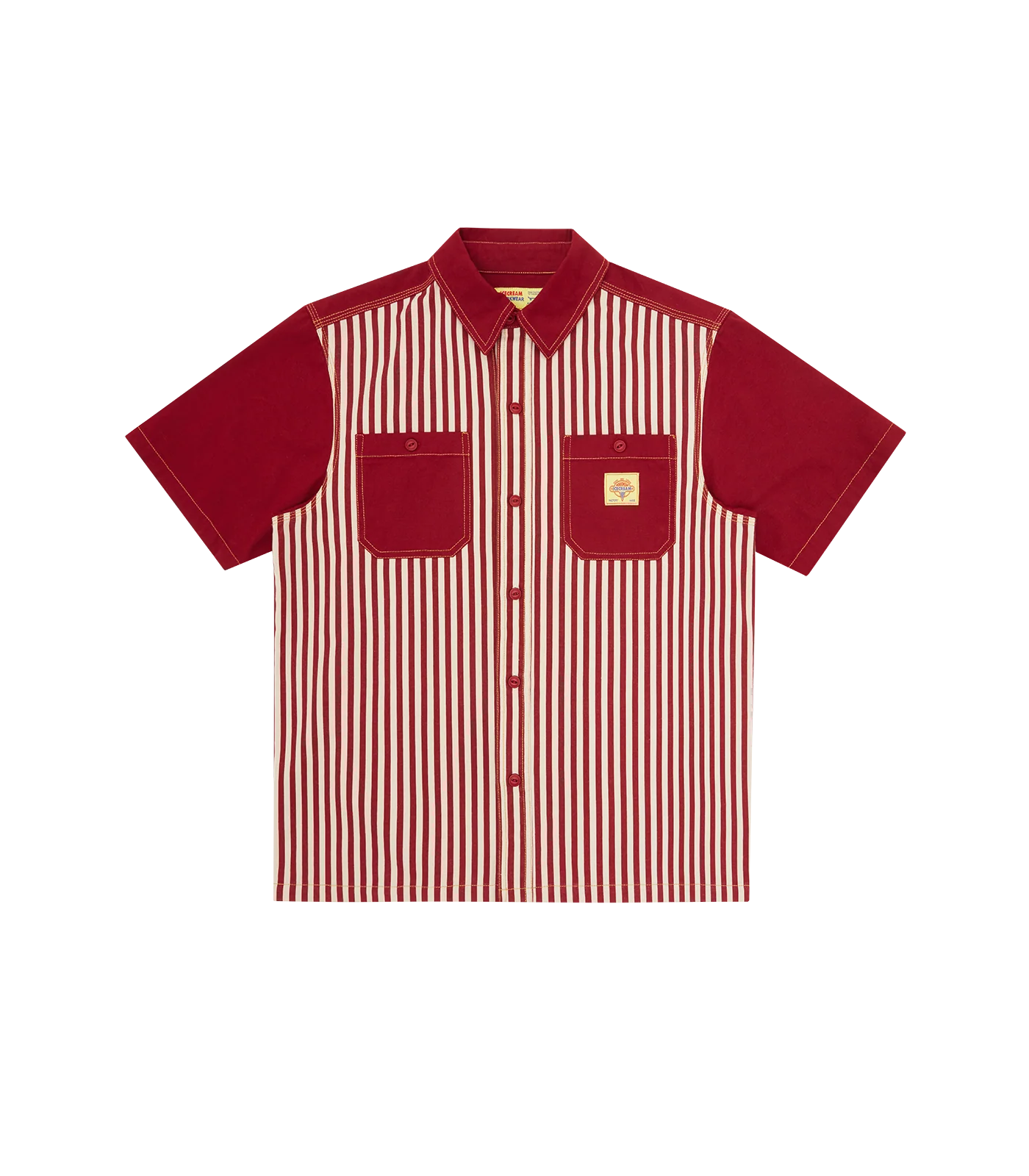 SHORT SLEEVE WORK SHIRT - RED