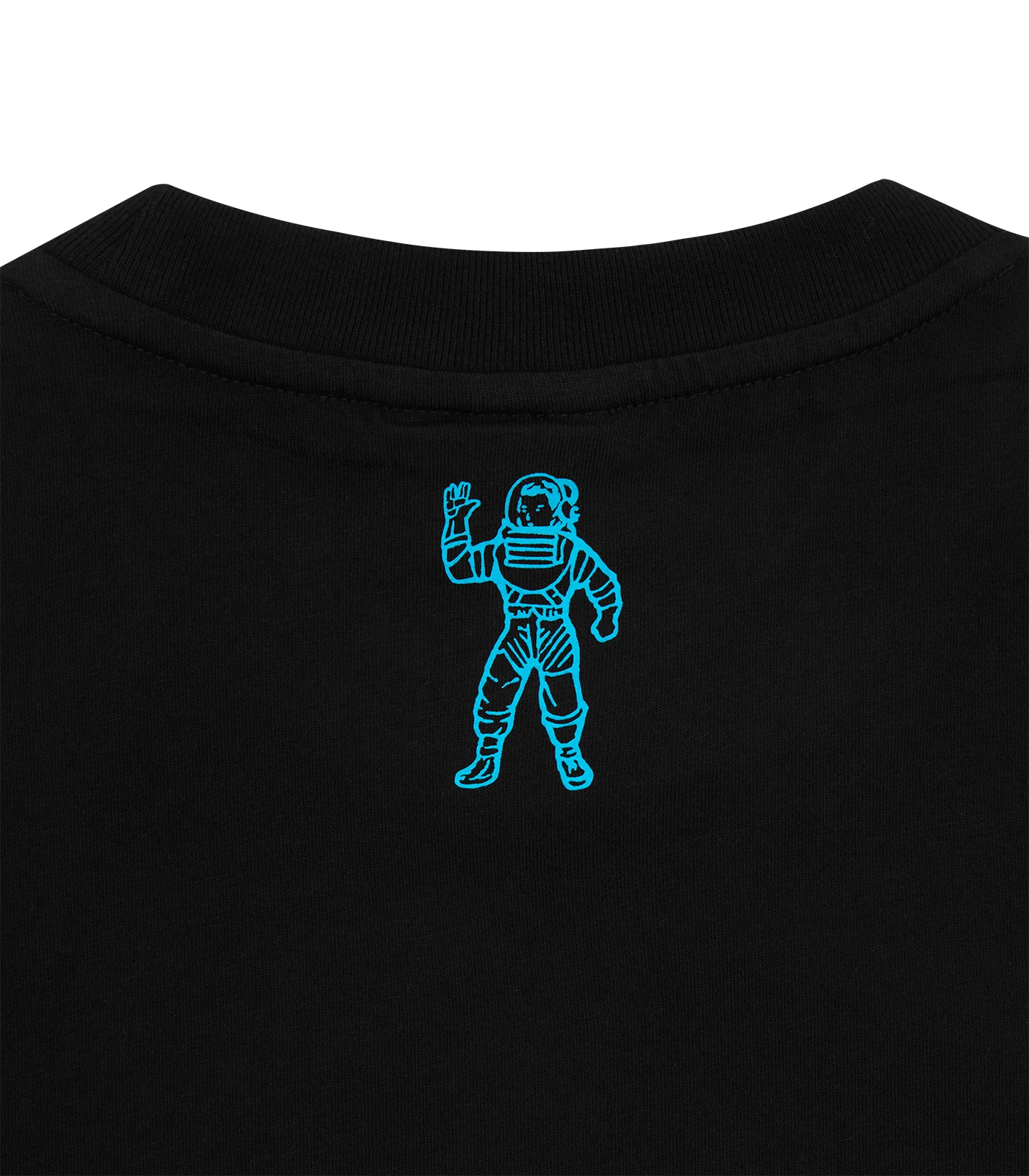 SMALL ARCH LOGO HIGHLIGHTER T-SHIRT - BLACK/BLUE - Image 4