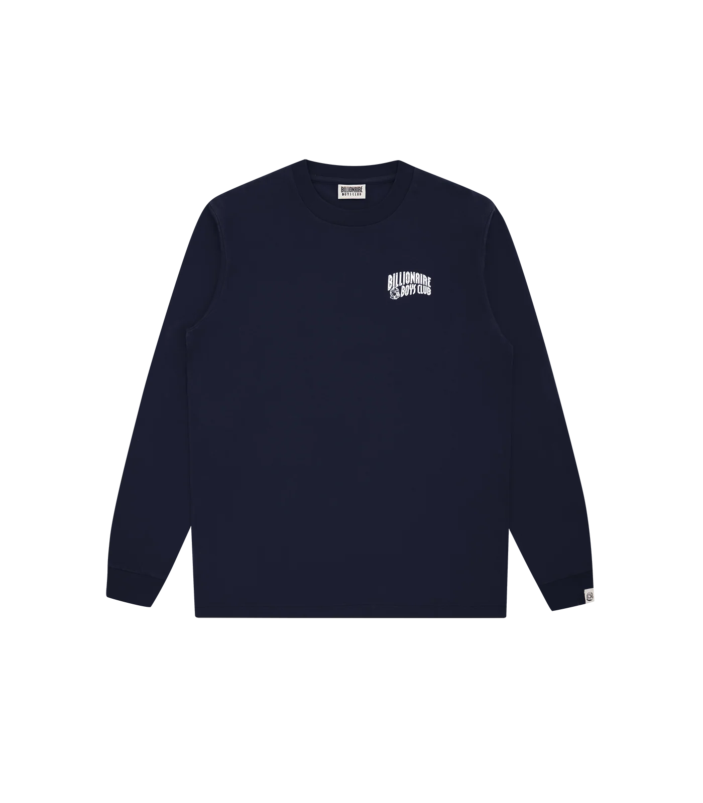 SMALL ARCH LOGO L/S T-SHIRT - NAVY/WHITE LOGO