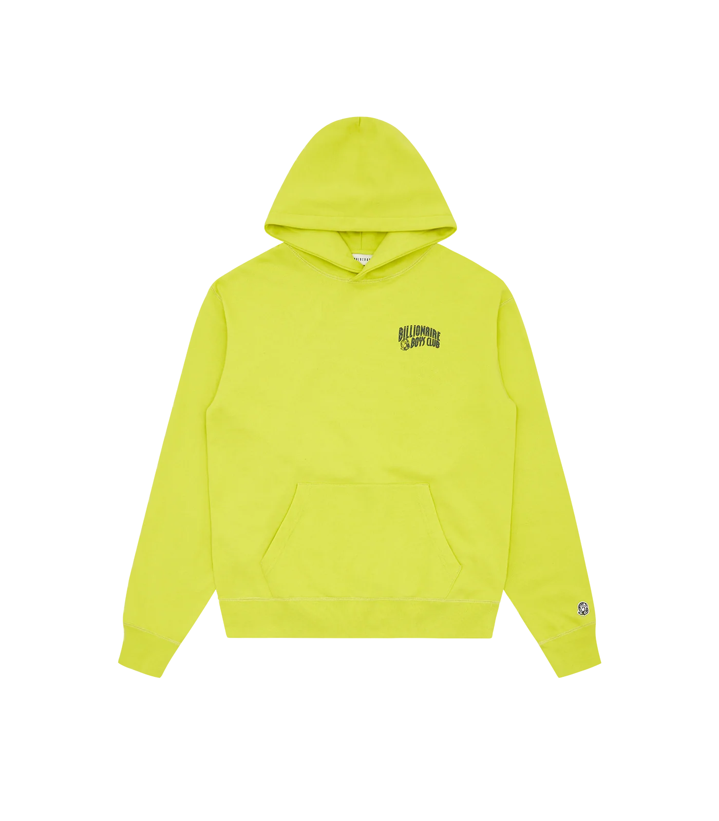 SMALL ARCH LOGO POPOVER HOOD - ACID YELLOW