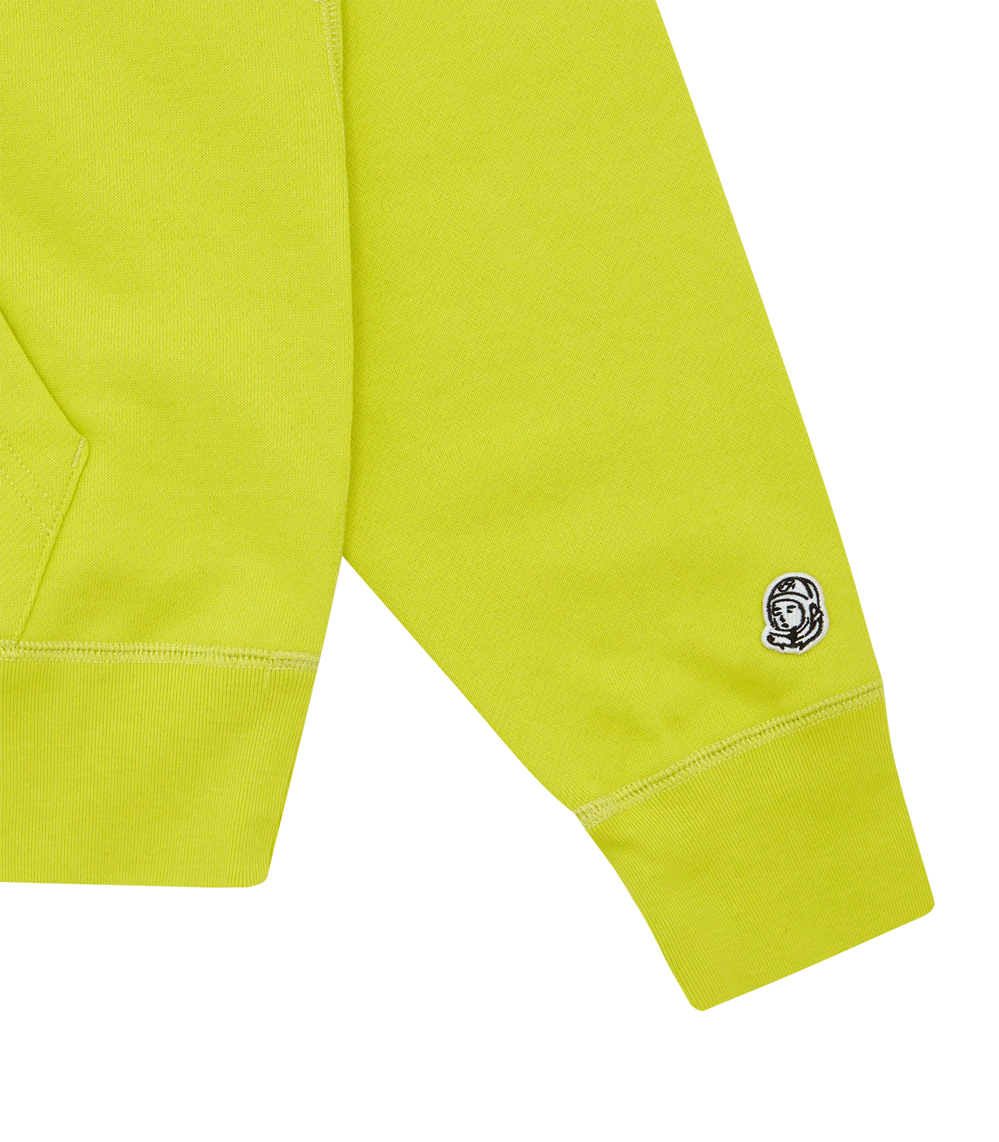 SMALL ARCH LOGO POPOVER HOOD - ACID YELLOW - Image 4