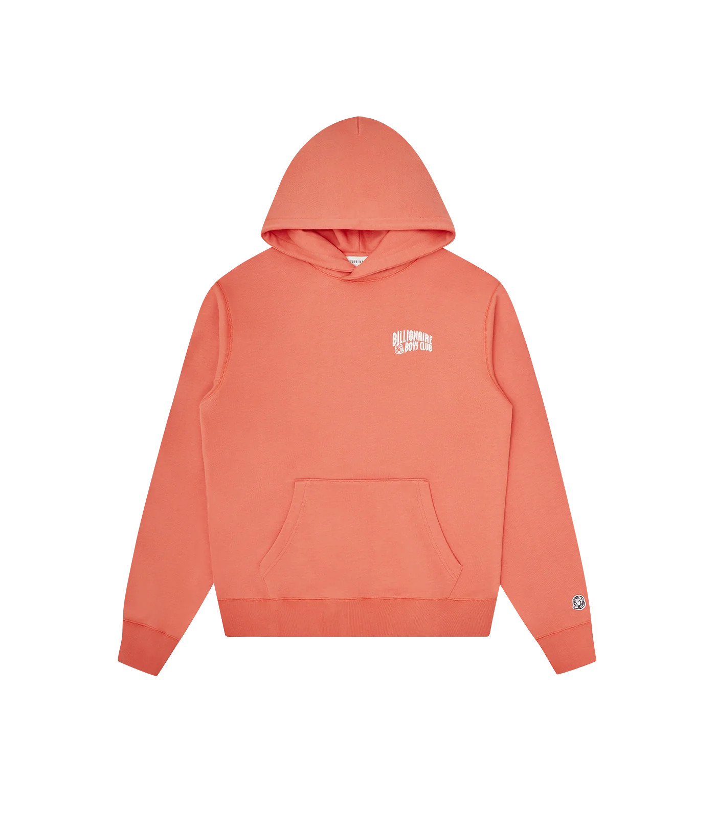 SMALL ARCH LOGO POPOVER HOOD - BRIGHT PEACH