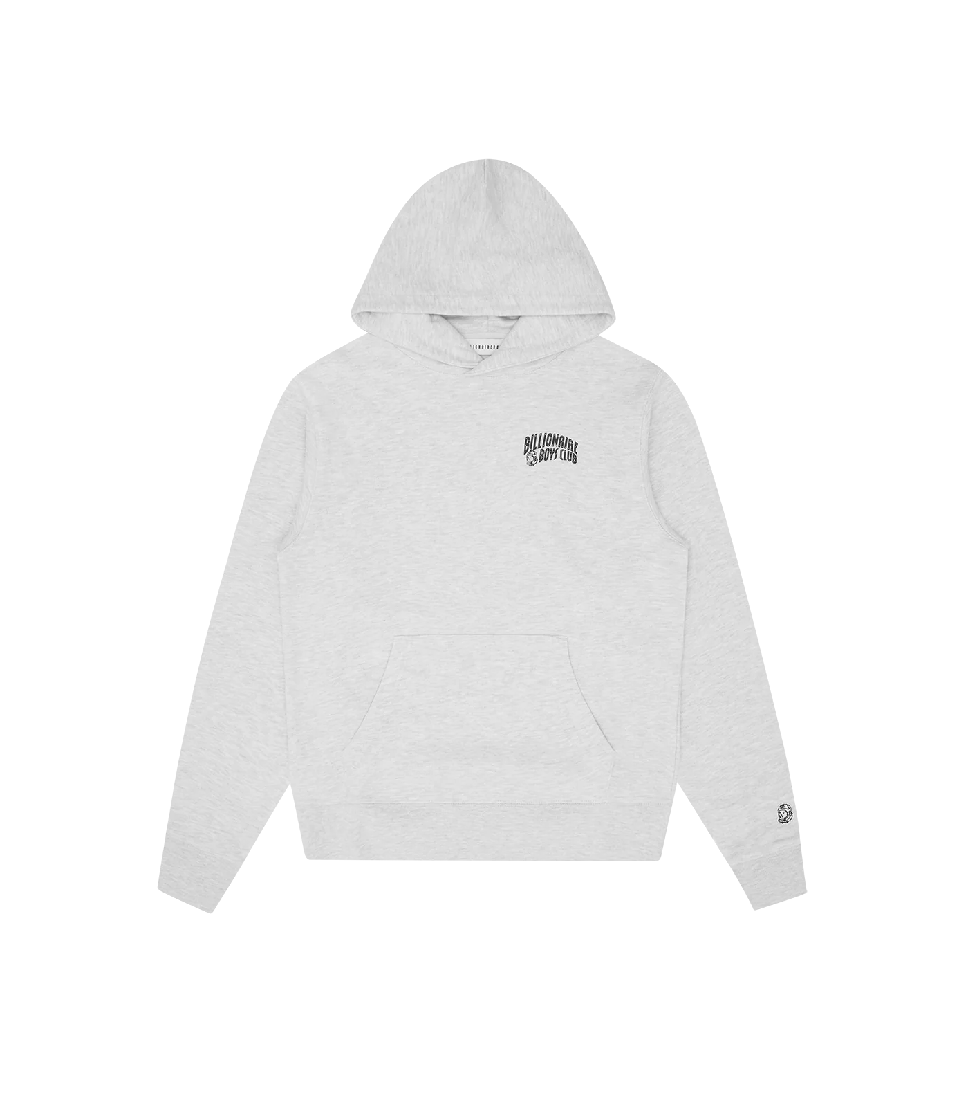 SMALL ARCH LOGO POPOVER HOOD - HEATHER ASH