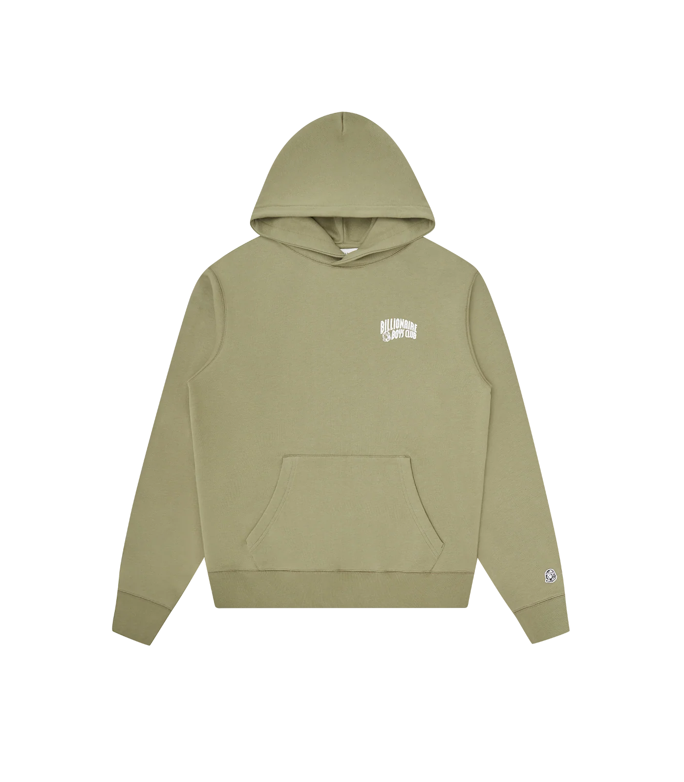 SMALL ARCH LOGO POPOVER HOOD - OLIVE GREEN