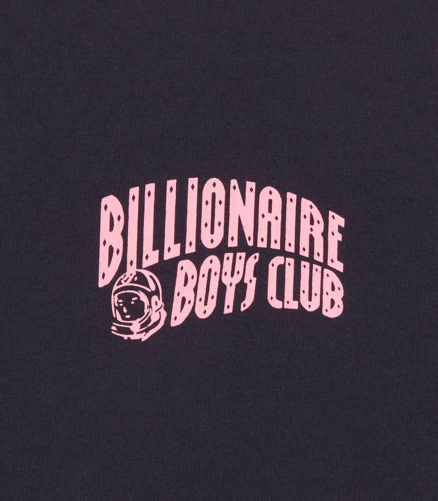 SMALL ARCH LOGO T-SHIRT - NAVY/PINK LOGO - Image 3