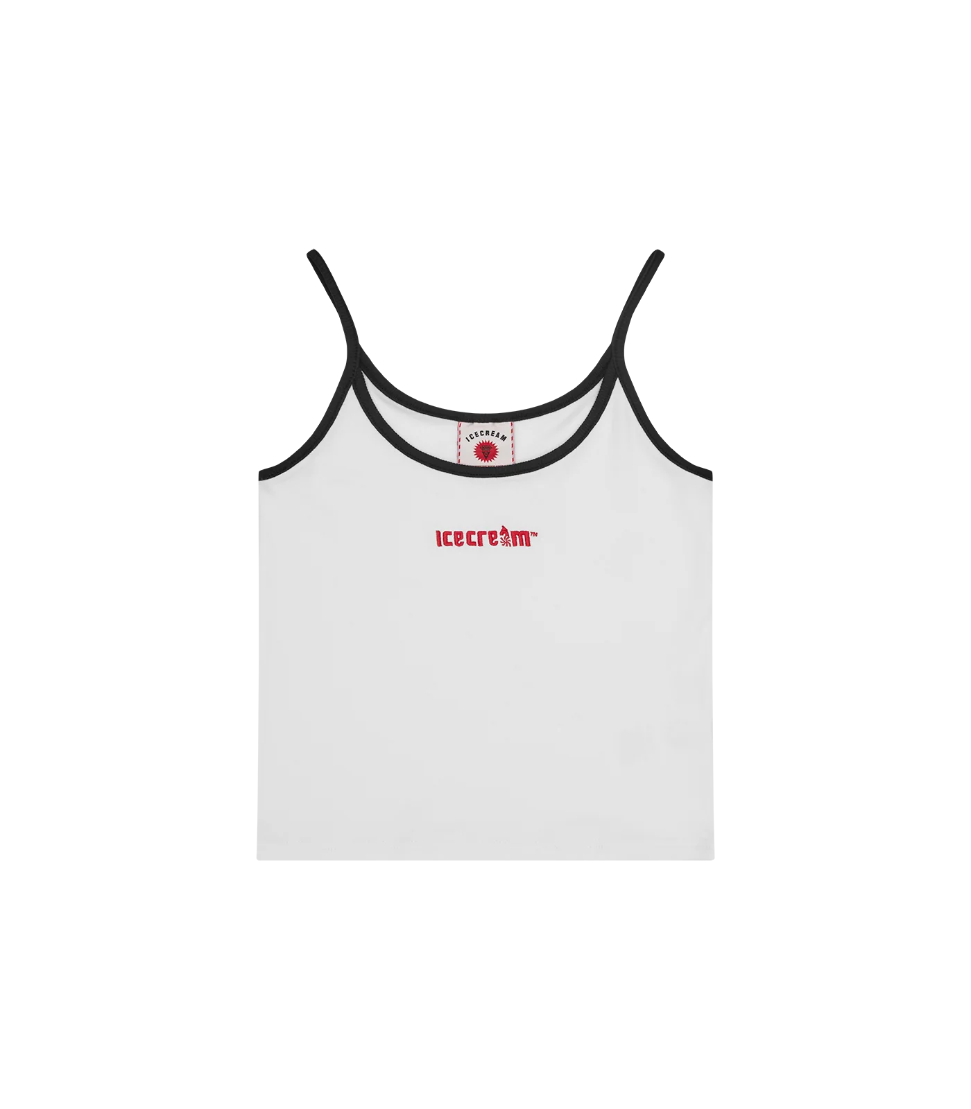 SOFT SERVE CONTRAST VEST TOP - WHITE