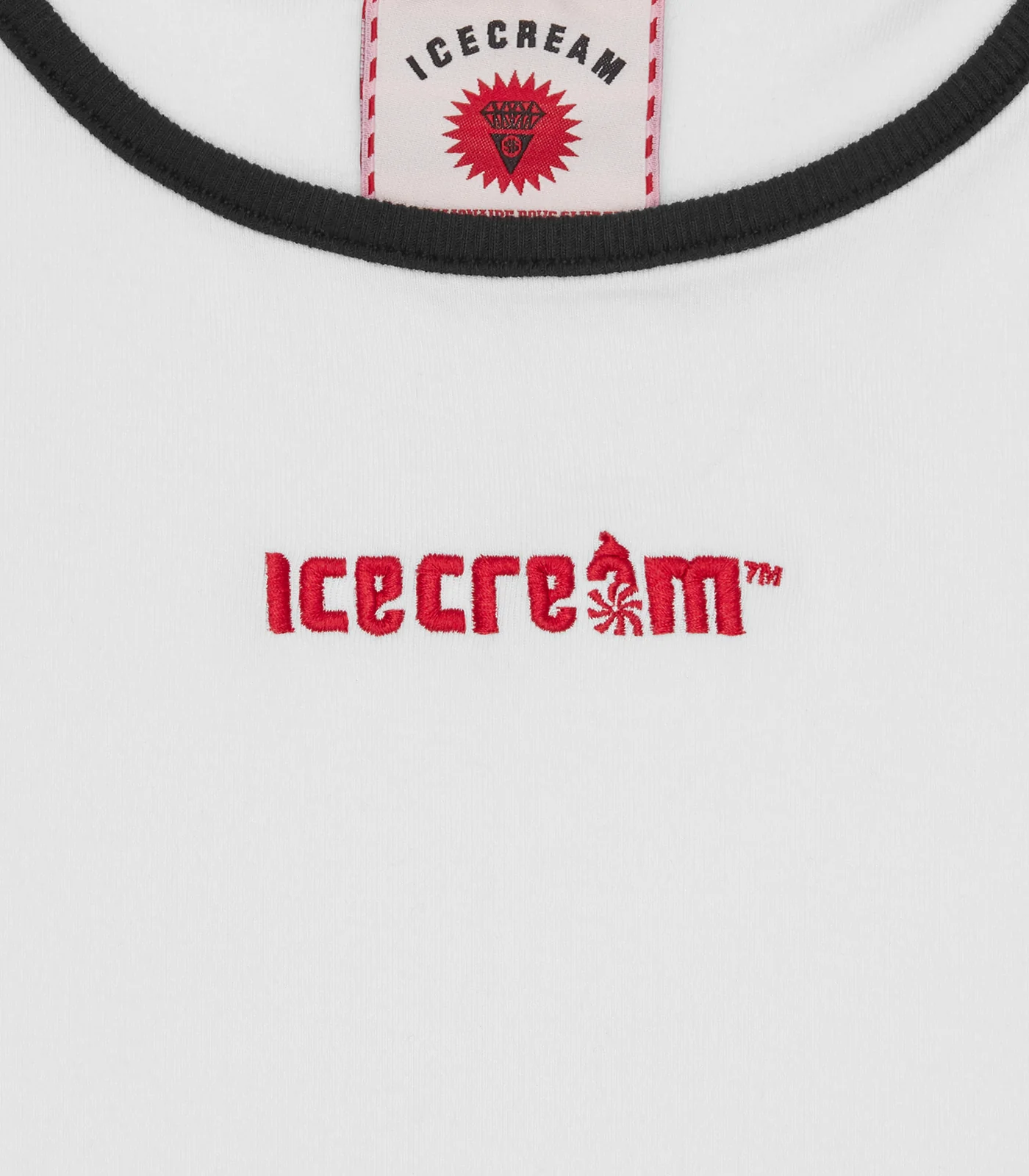 SOFT SERVE CONTRAST VEST TOP - WHITE - Image 4