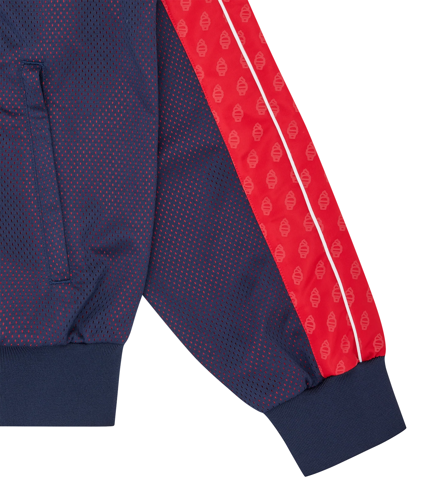 SOFT SERVE LAYERED MESH TRACK TOP - NAVY - Image 5