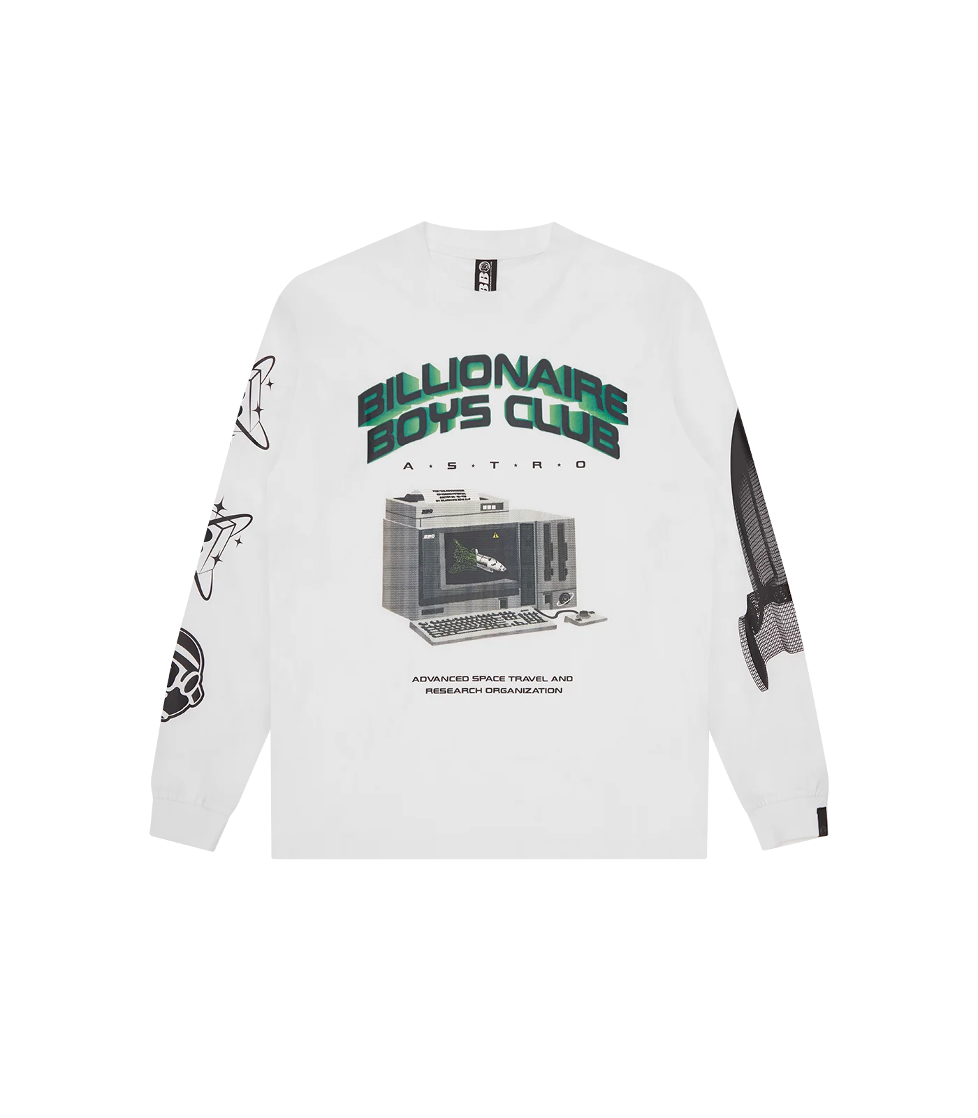 SPACE TRAVEL L/S T-SHIRT - WHITE
