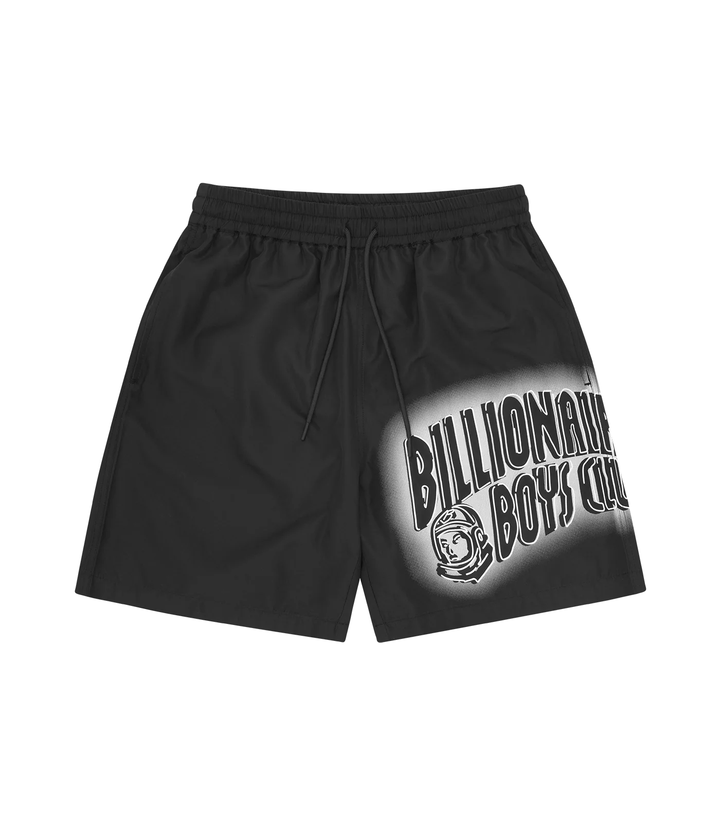 SPRAY ARCH LOGO SWIM SHORTS - BLACK