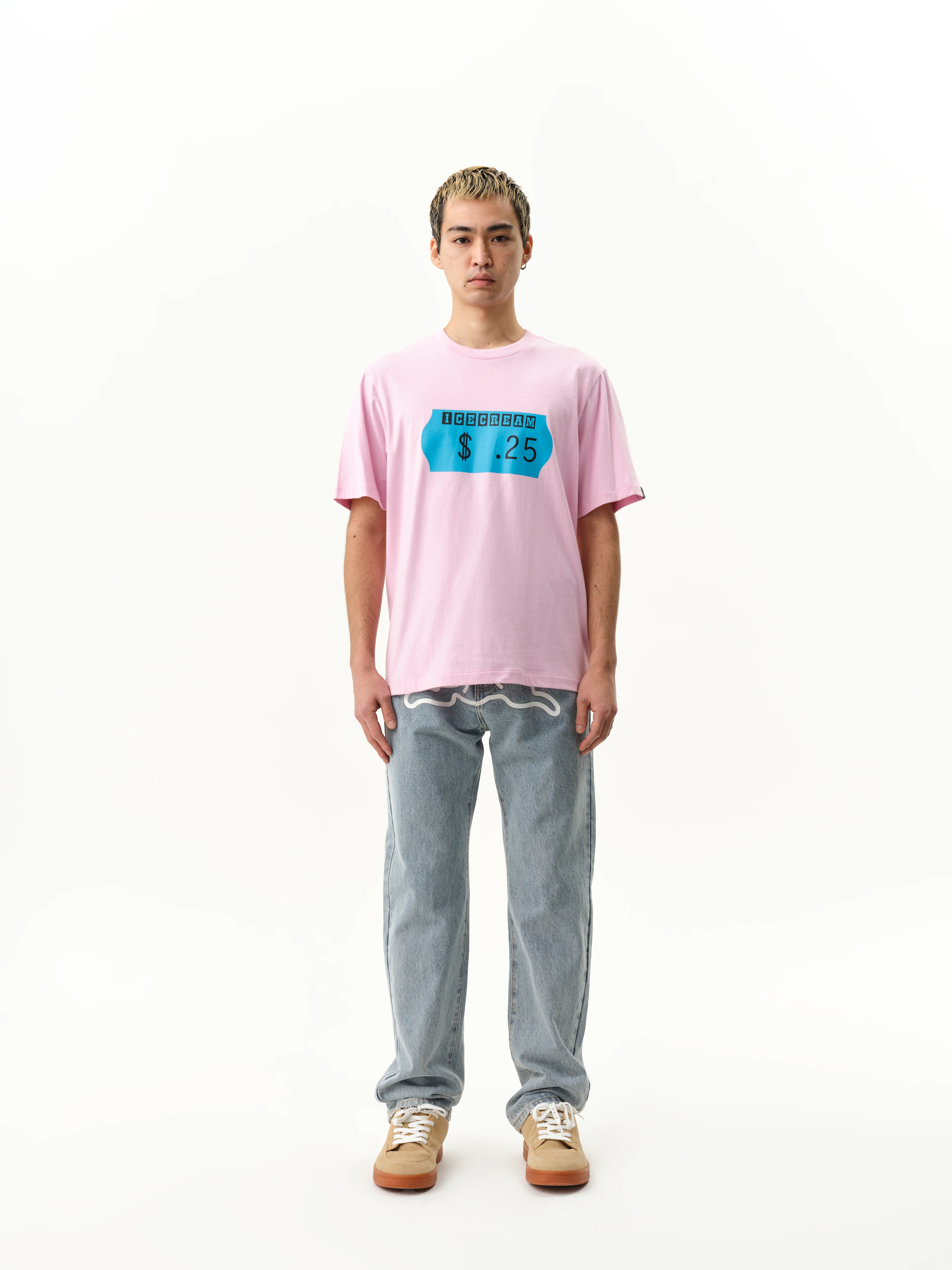 STICKER T-SHIRT - PINK - Image 3