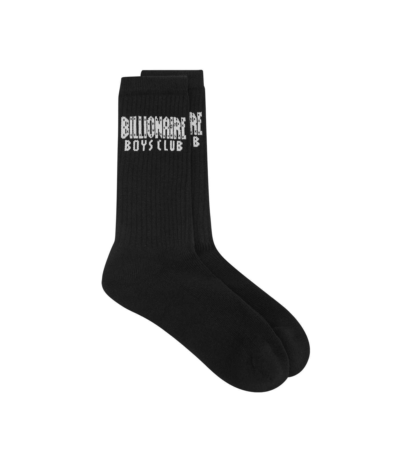 STRAIGHT LOGO SOCKS - BLACK