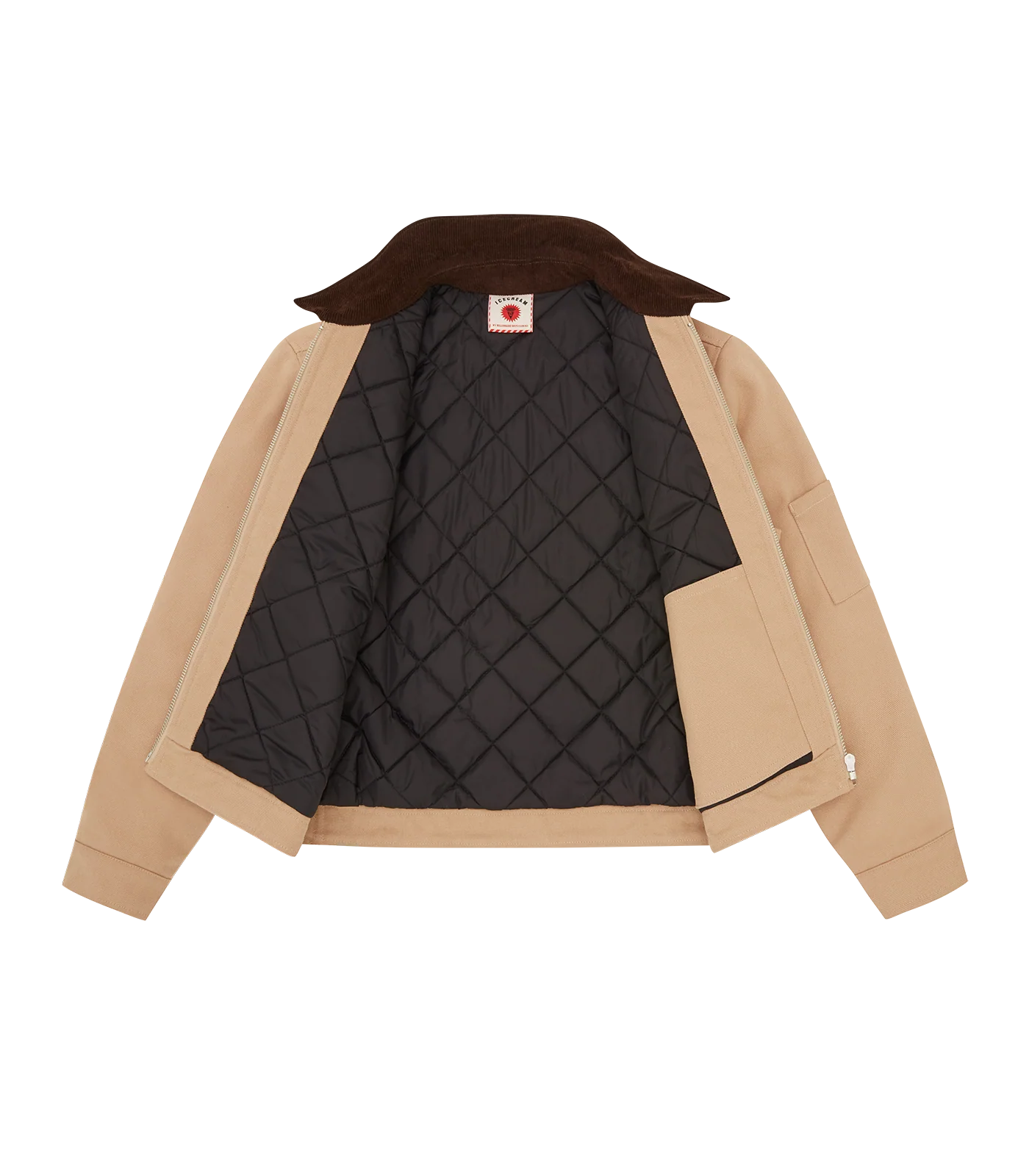 TEAM IC CROPPED WORK JACKET - BEIGE - Image 5