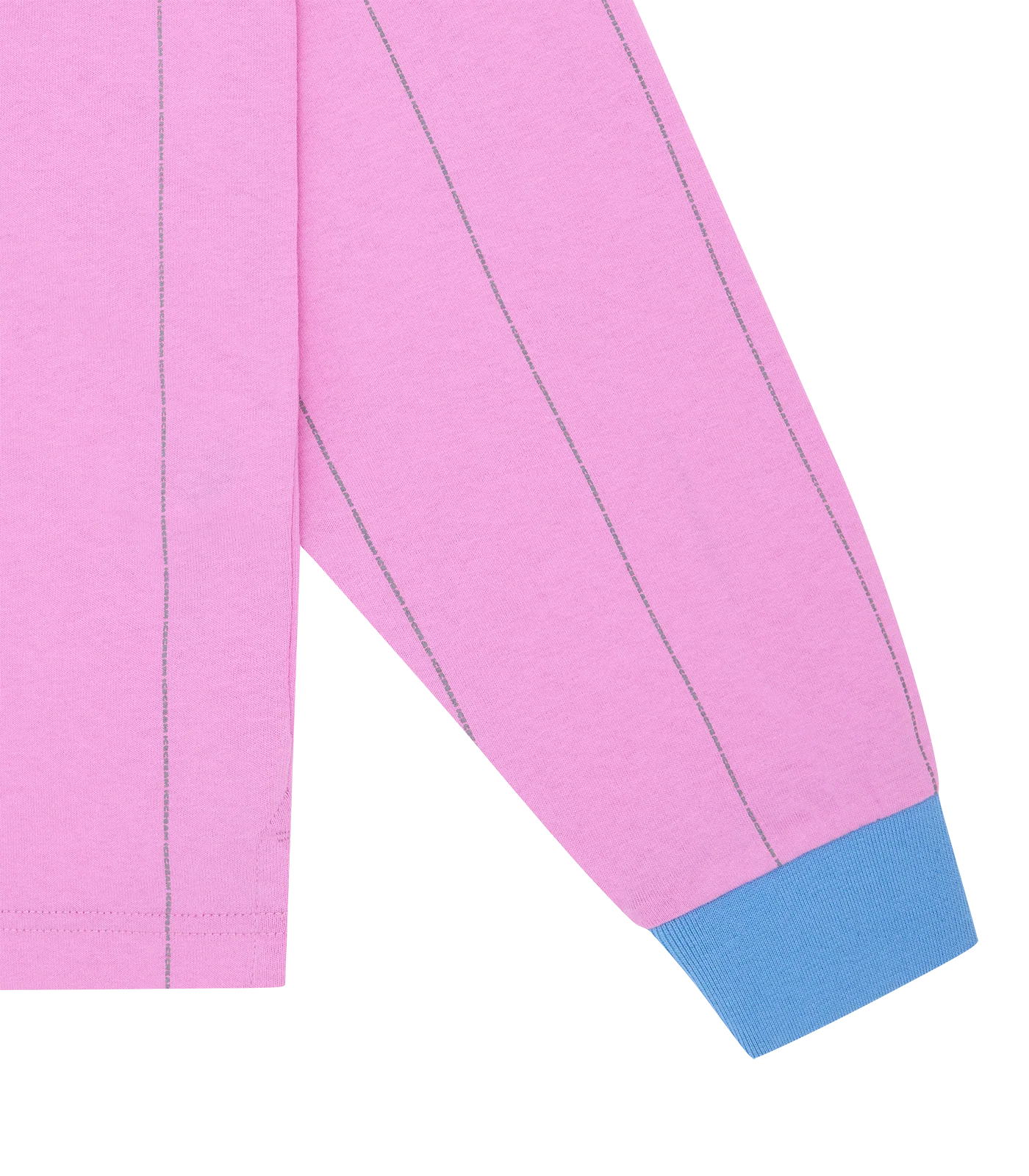TEAM IC PINSTRIPE L/S POLO SHIRT - PINK - Image 4