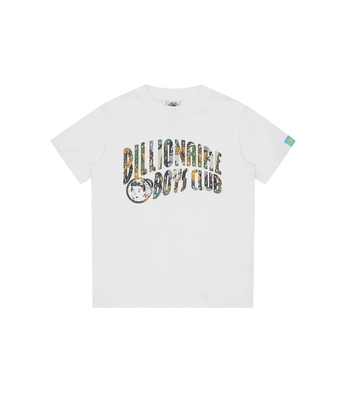 KIDS TREE CAMO ARCH LOGO T-SHIRT - WHITE