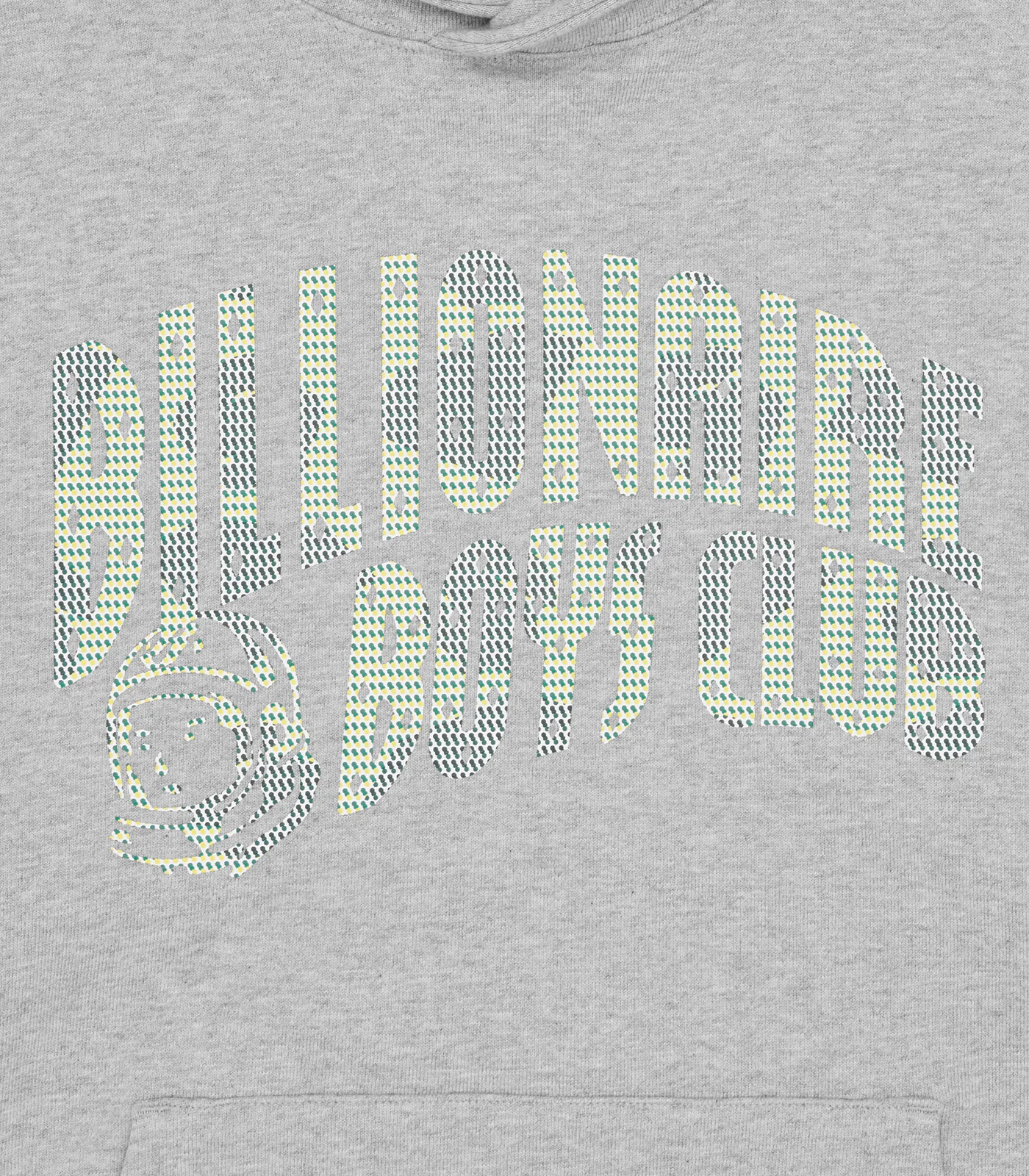 TRI-TONE ARCH LOGO POPOVER HOOD - HEATHER GREY - Image 4