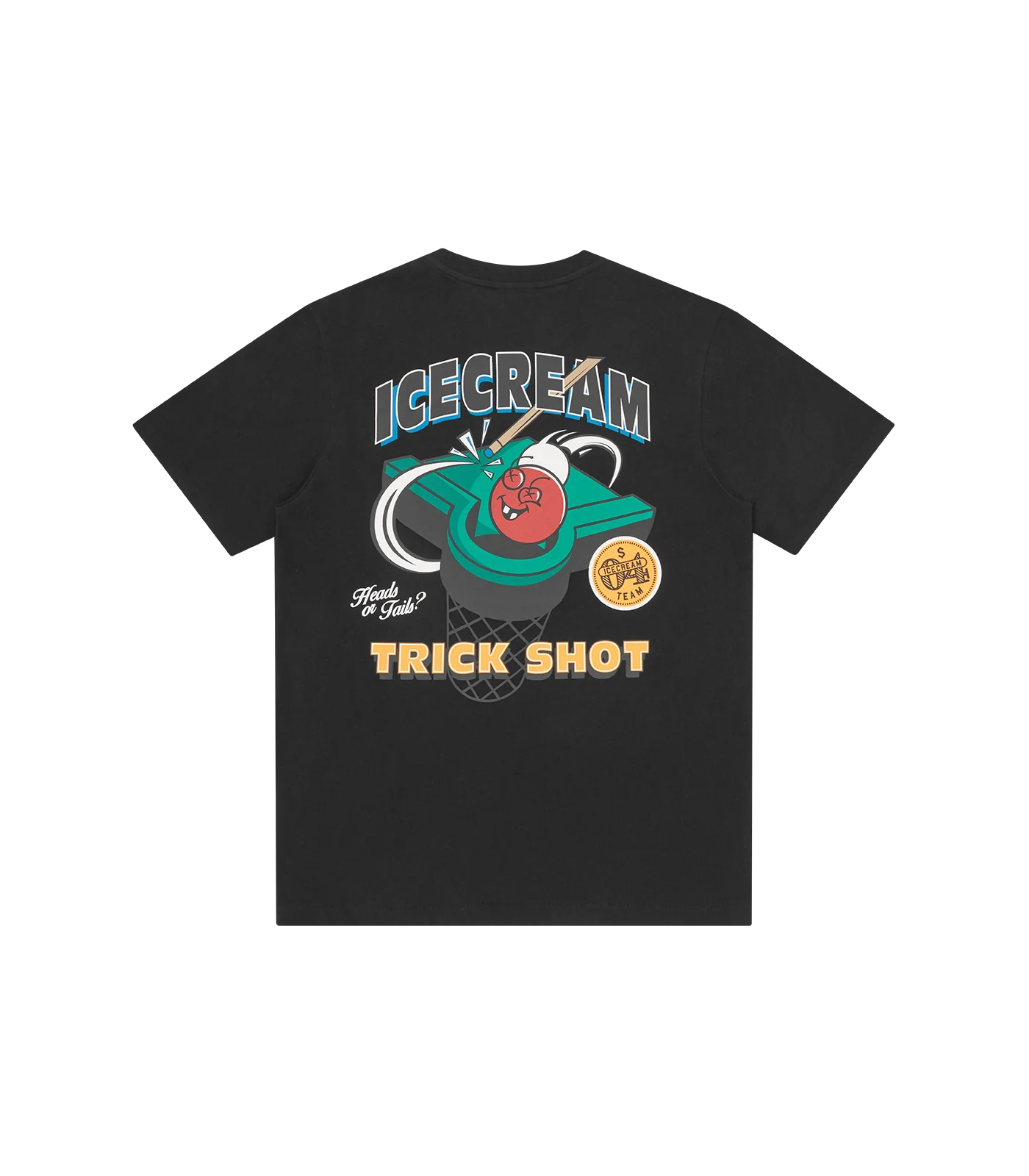 TRICK SHOT T-SHIRT - BLACK - Image 2
