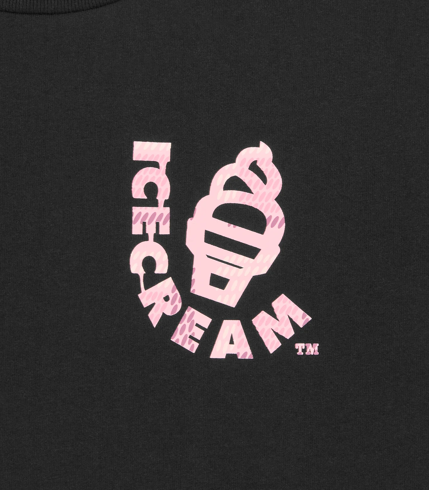 WAFFLE CONE T-SHIRT - BLACK - Image 3