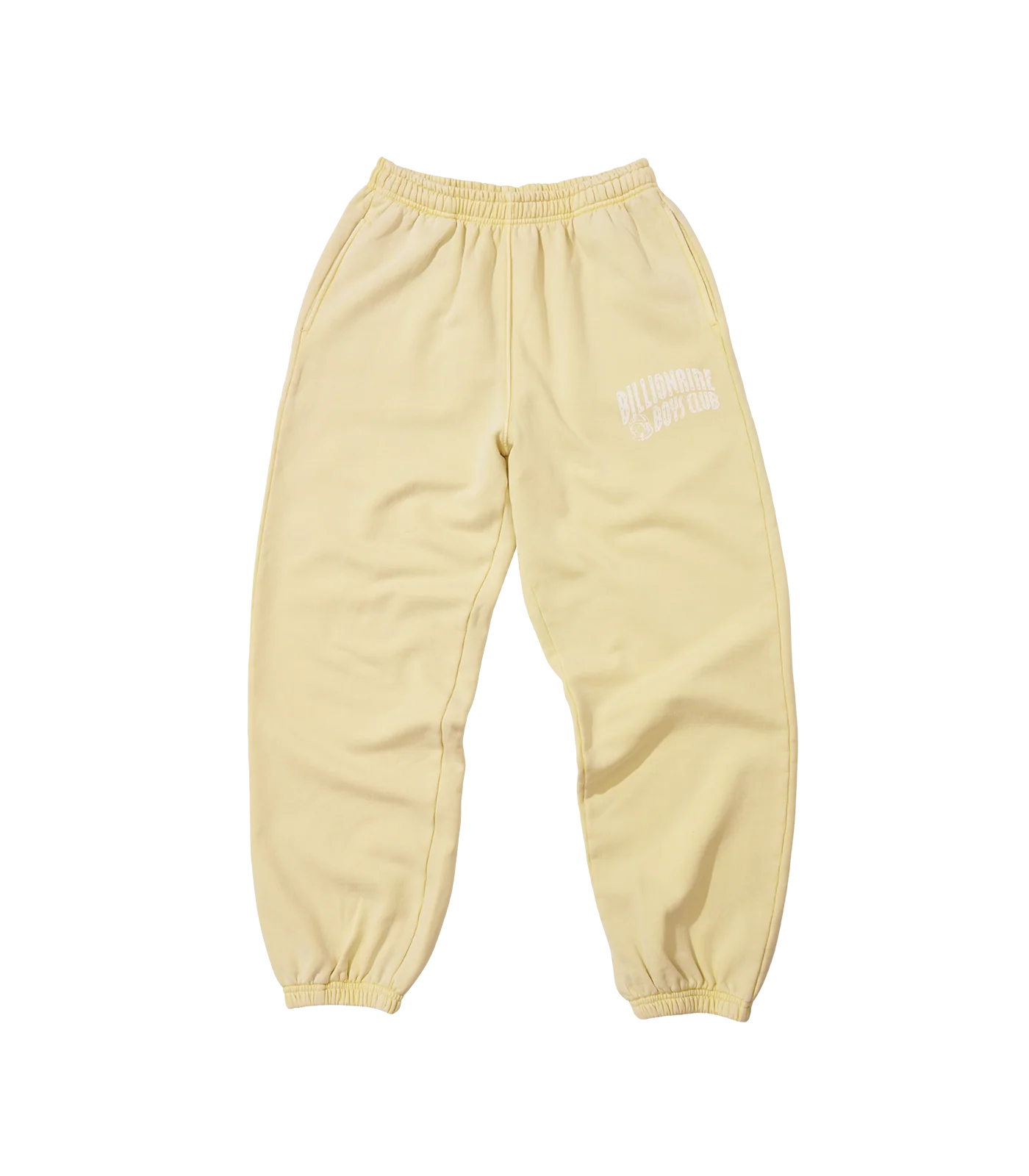 WASHED ARCH LOGO SWEATPANTS - PALE YELLOW